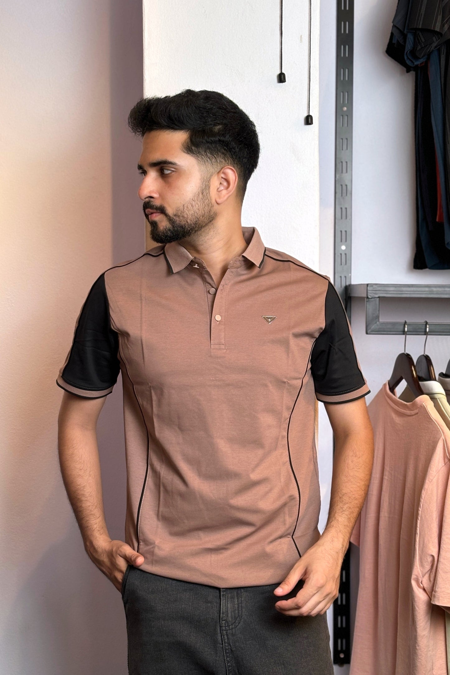 Brownish Colour Polo T-Shirt |LS
