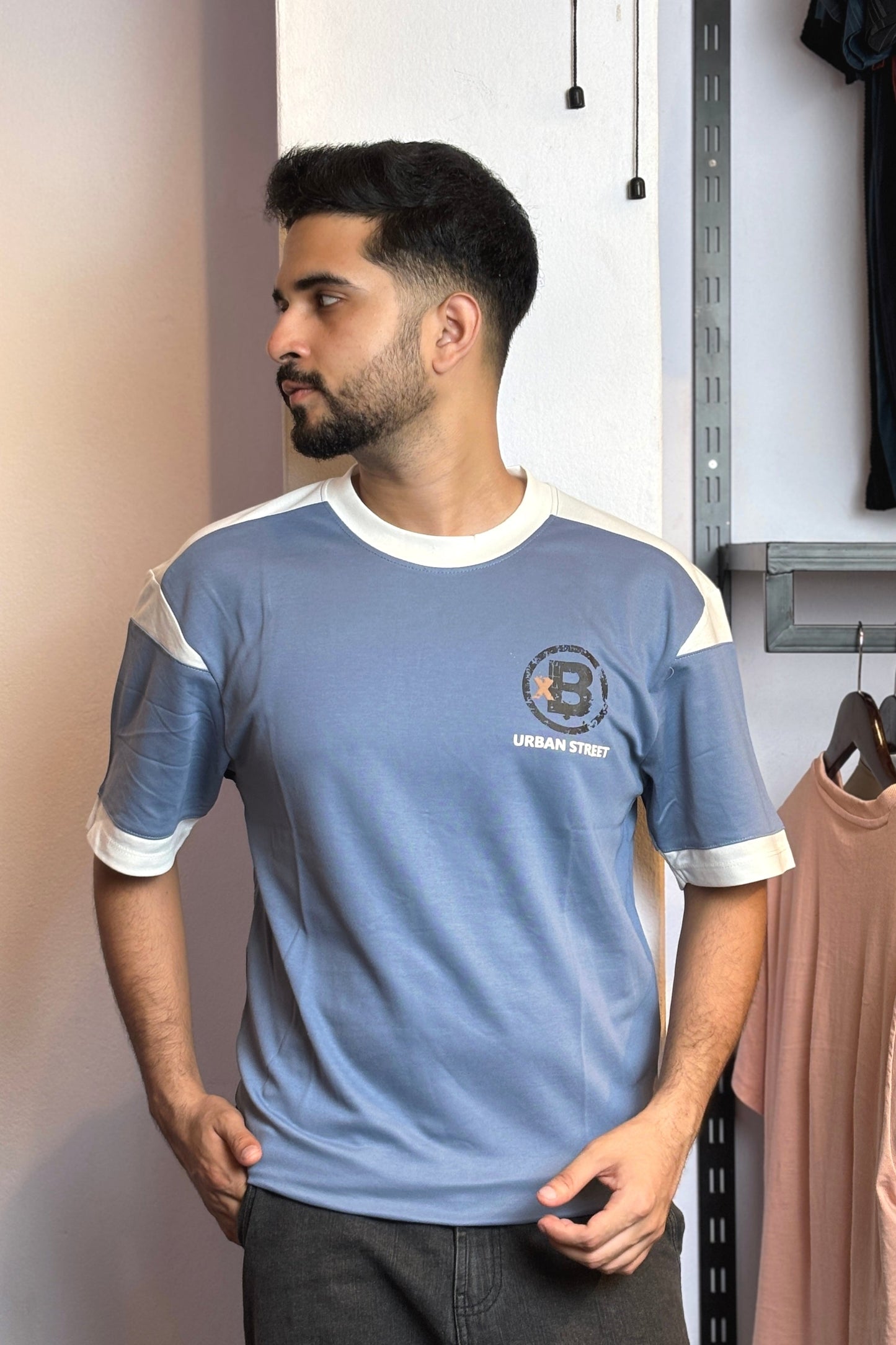 Sky Blue Colour T-Shirt |Urban