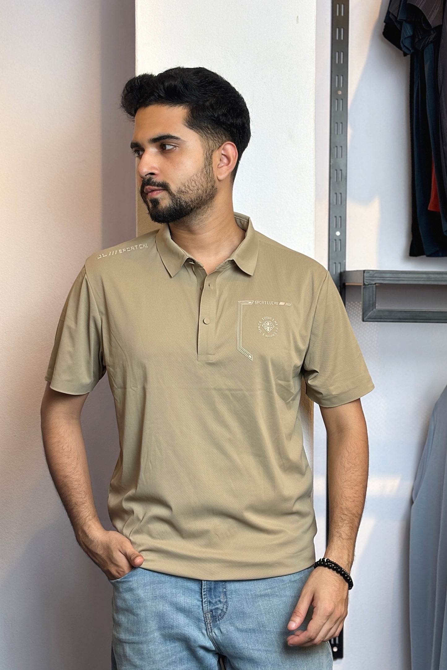 Khaki Colour Polo T-Shirt |SLP