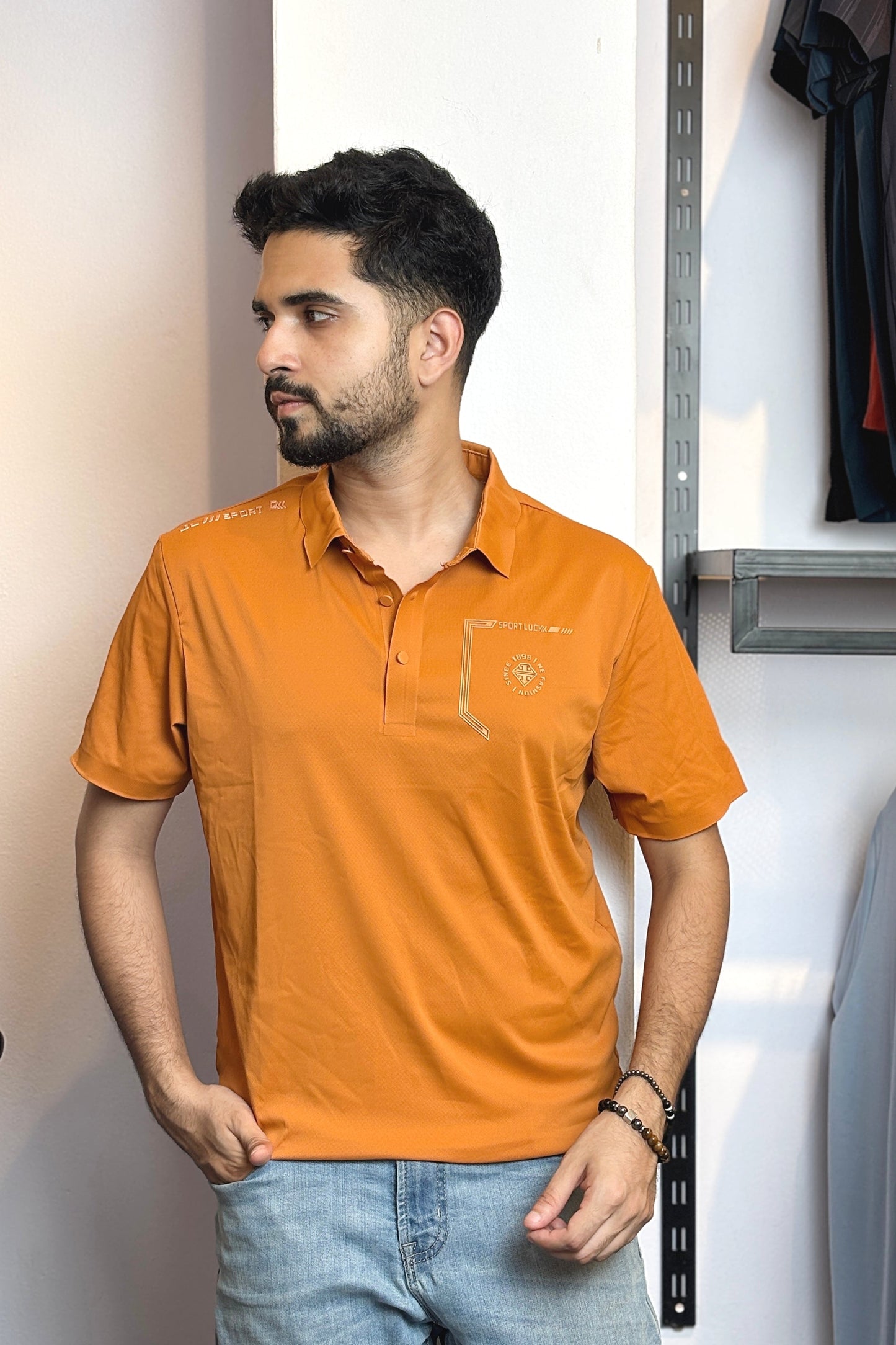 Orange Colour Polo T-Shirt |SLP