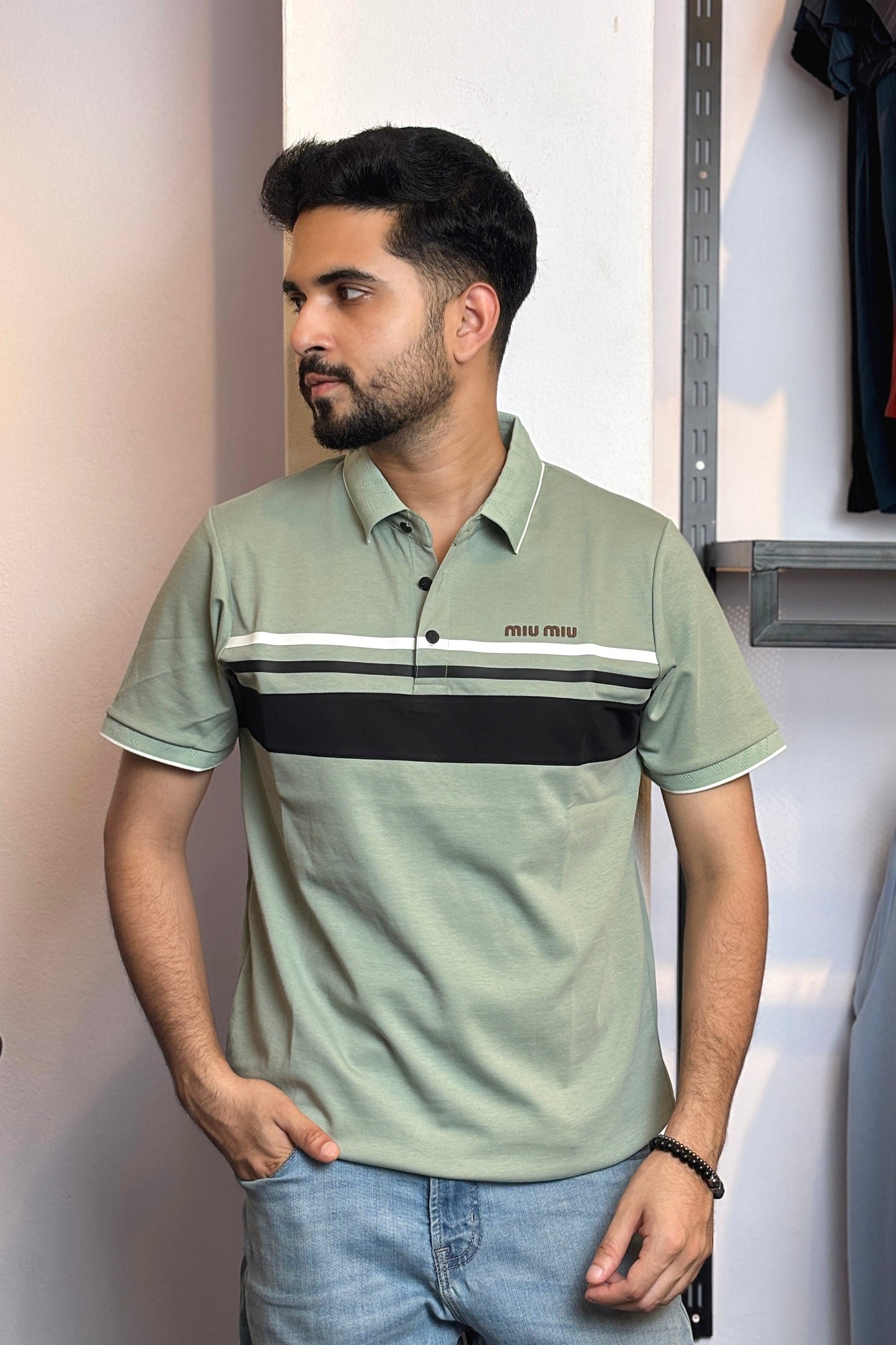 Mint Colour Polo T-Shirt |nmi
