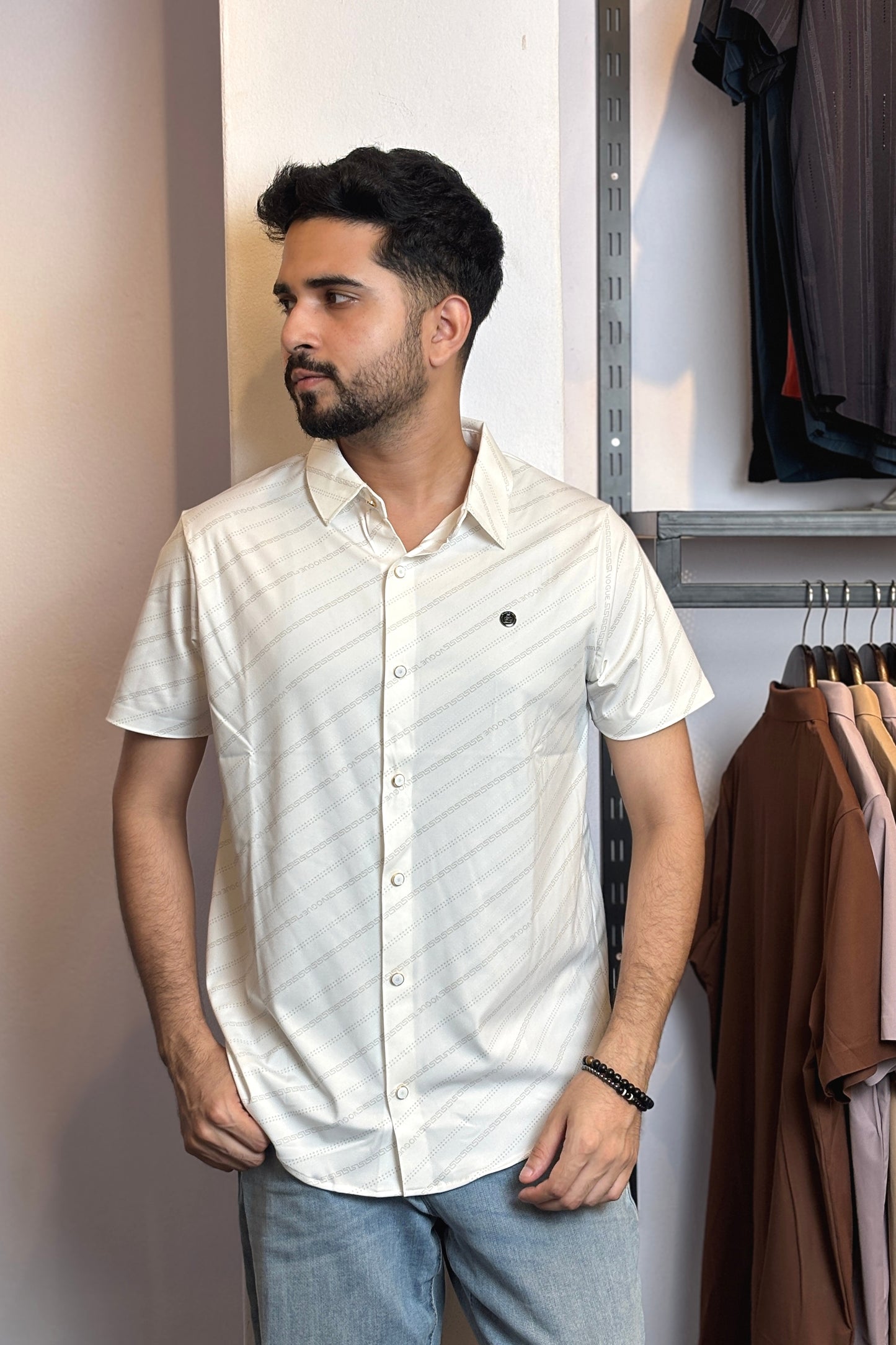 White Colour Half Slevee Shirt |CHS