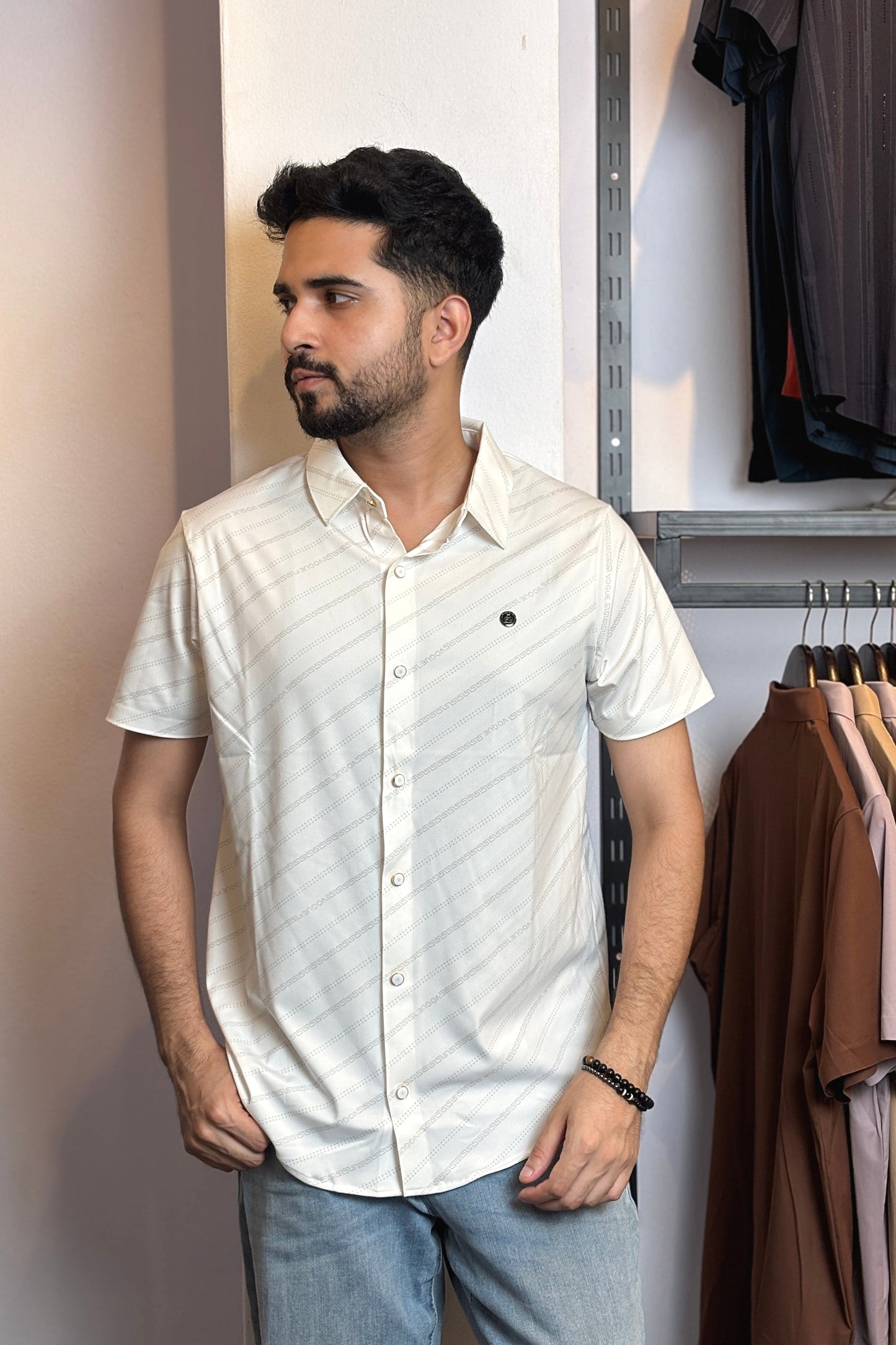 White Colour Half Slevee Shirt |CHS