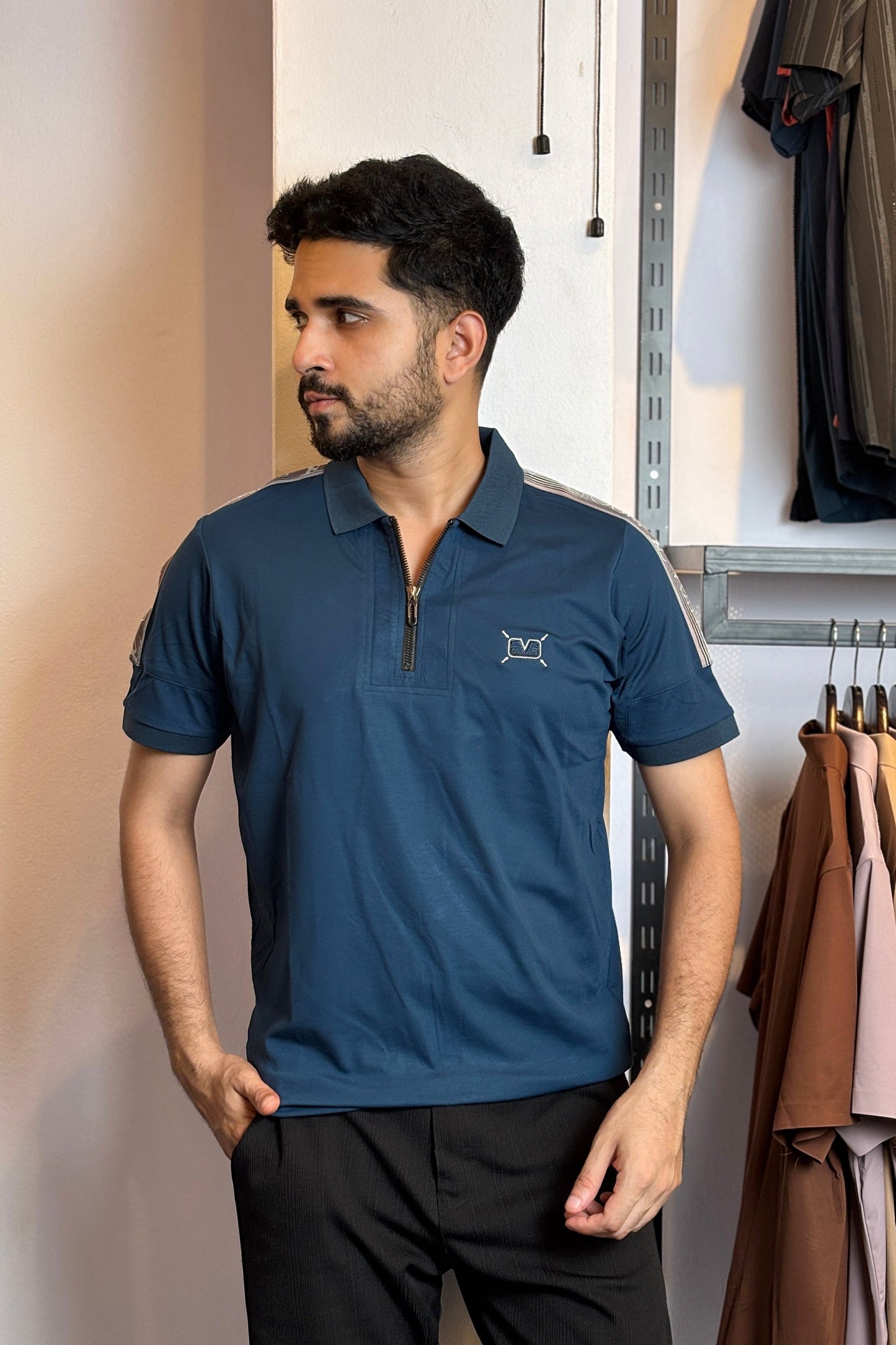 Deep Blue Polo T-Shirt |SEV
