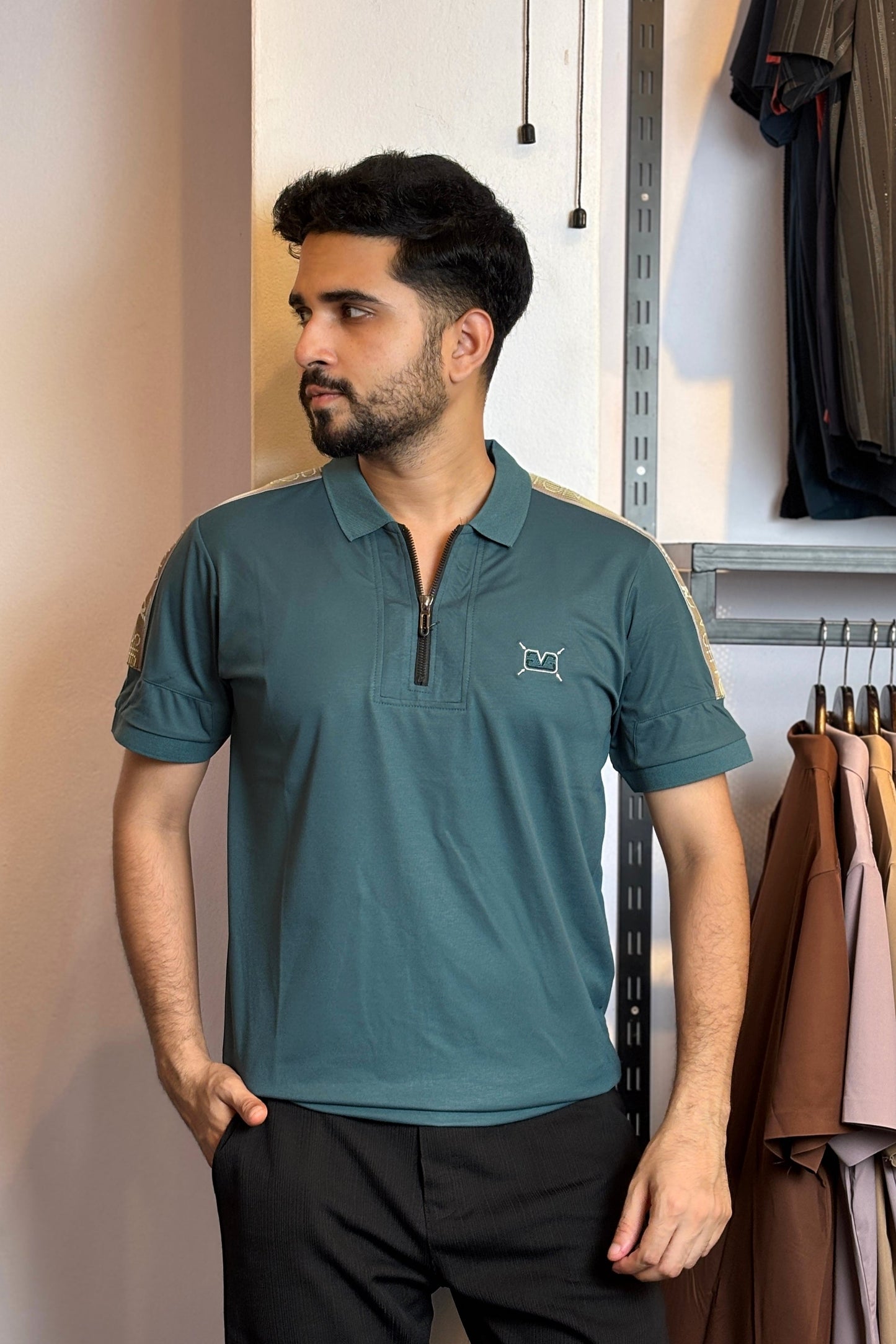 Bottle Green Polo T-Shirt |SEV