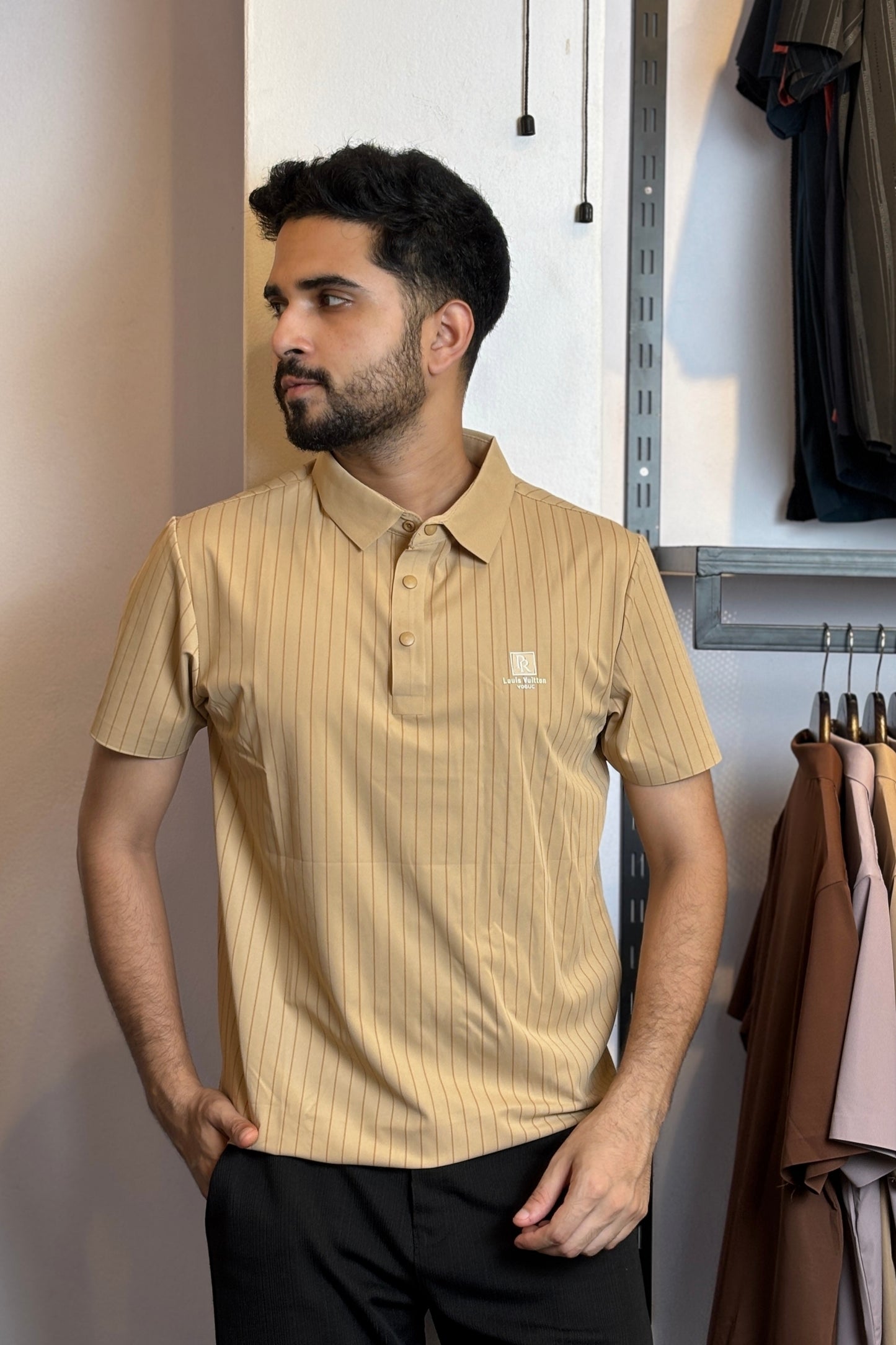 Camel Colour Polo T-Shirt |LSP