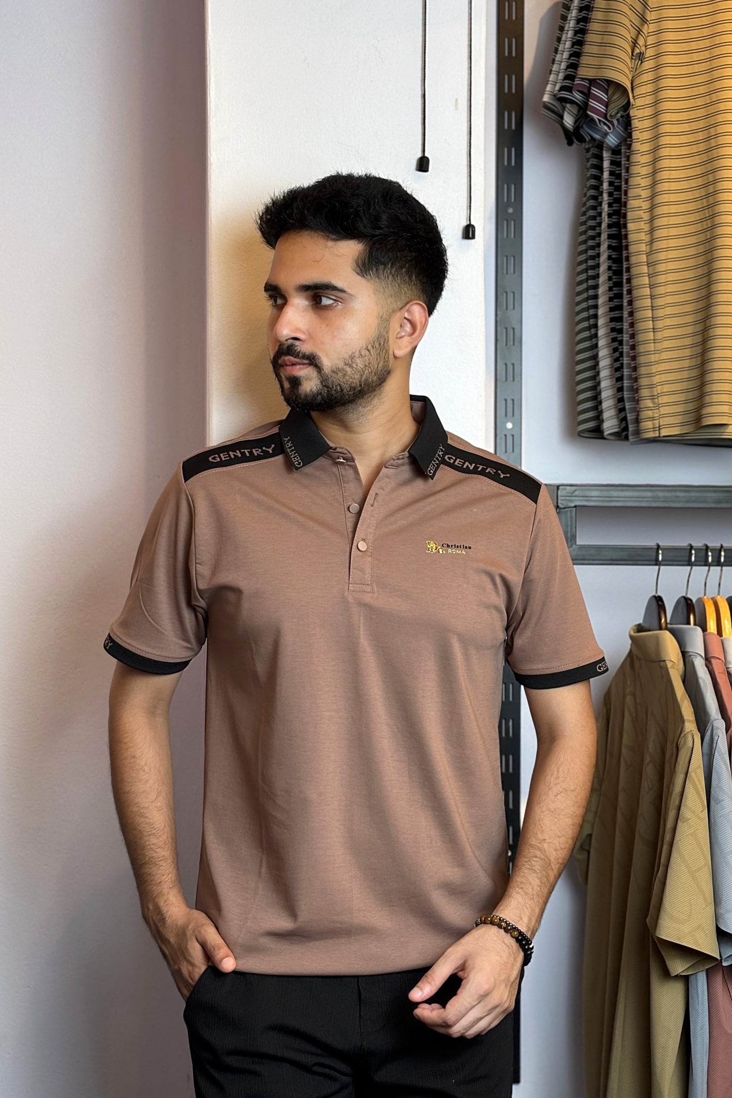 Brownish Colour Polo T-Shirt |Gen