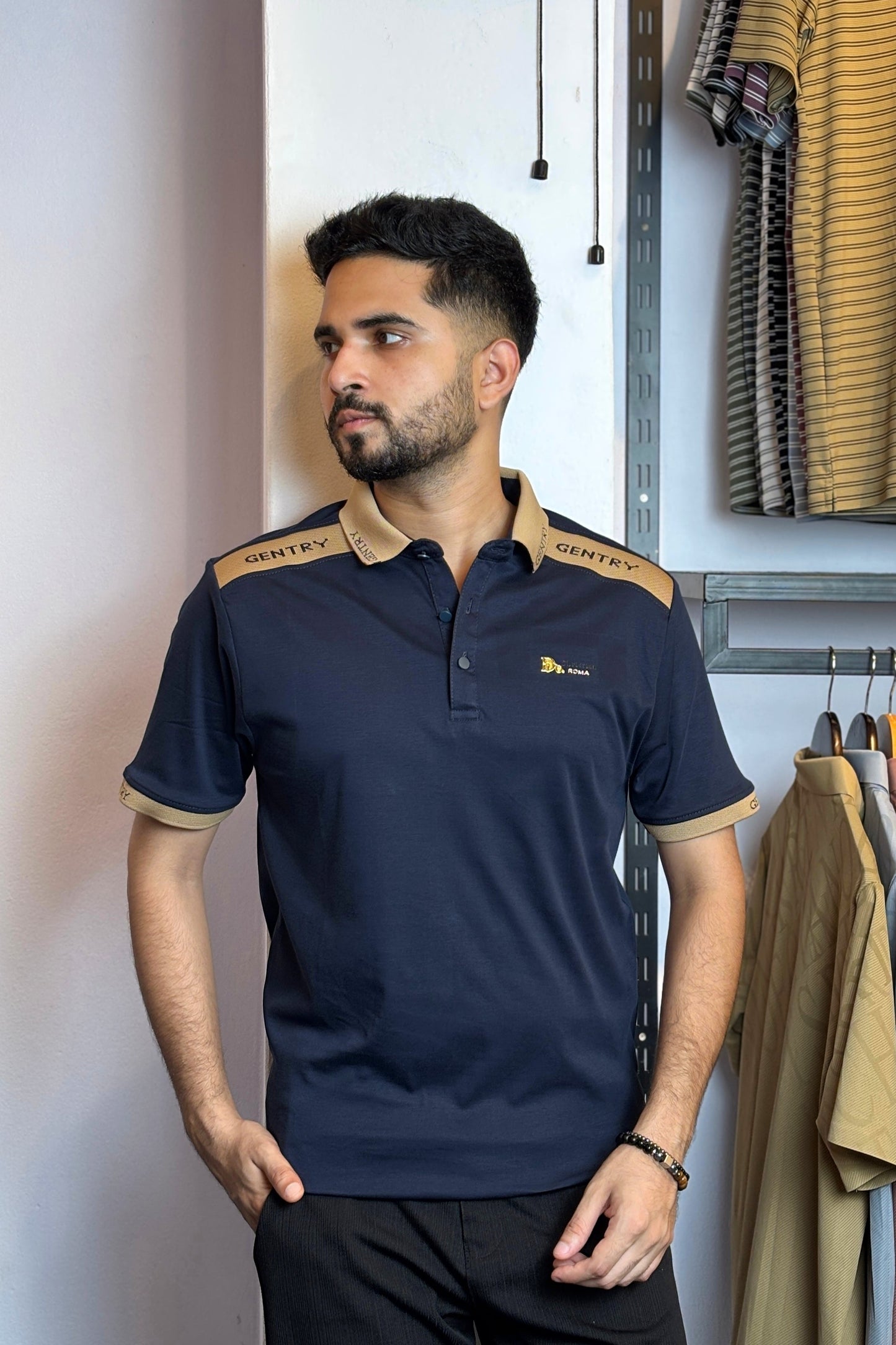 Nevy Blue Colour Polo T-Shirt |Gen