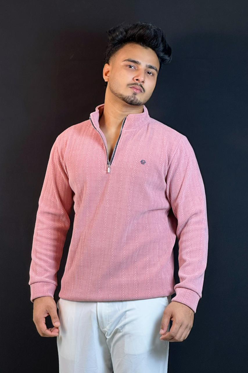 লাইট পিঙ্ক কালার চায়না সোয়েটার