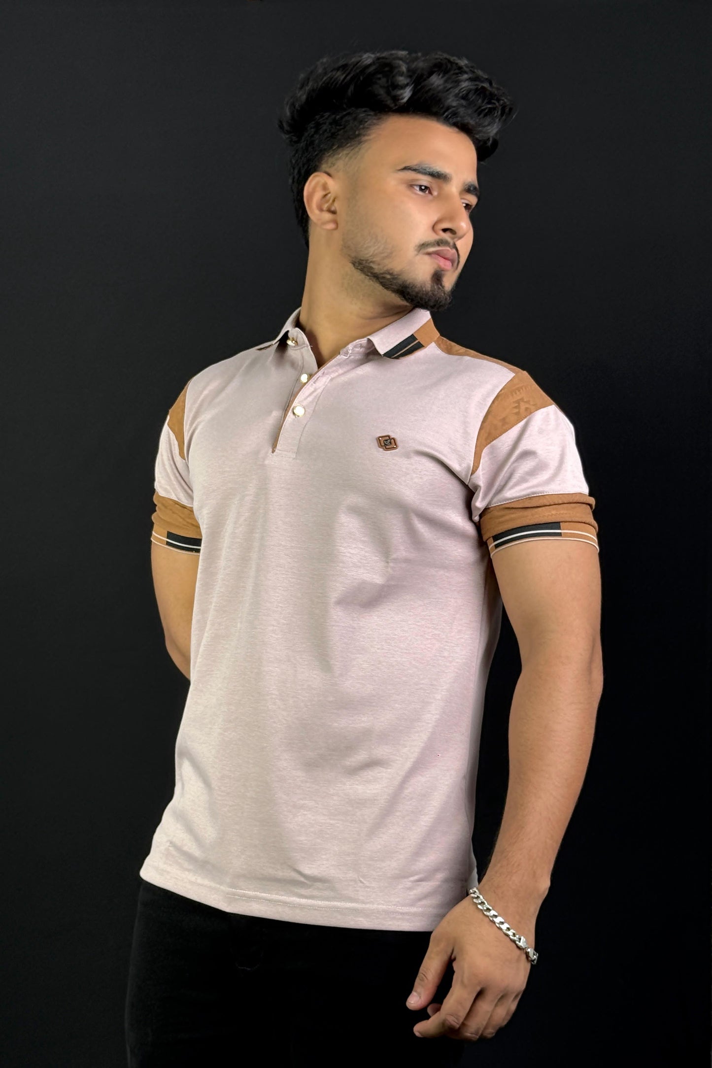 Light Pink Colour Polo T-Shirt |UV