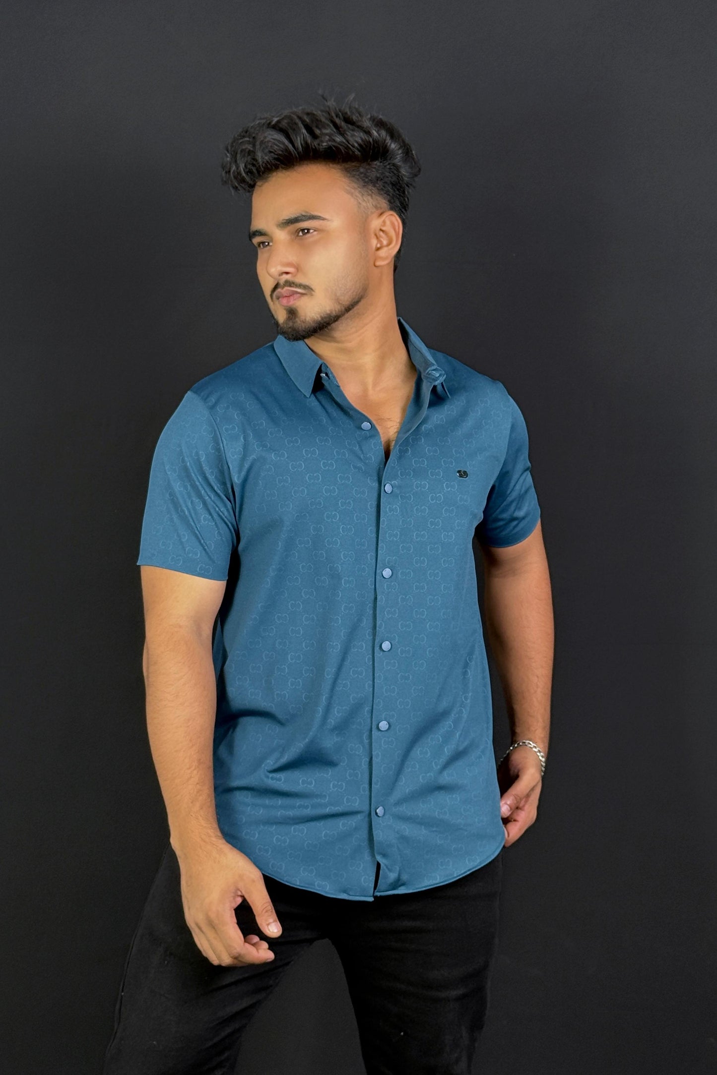 Blue Colour Half Slevee Shirt |Dotch