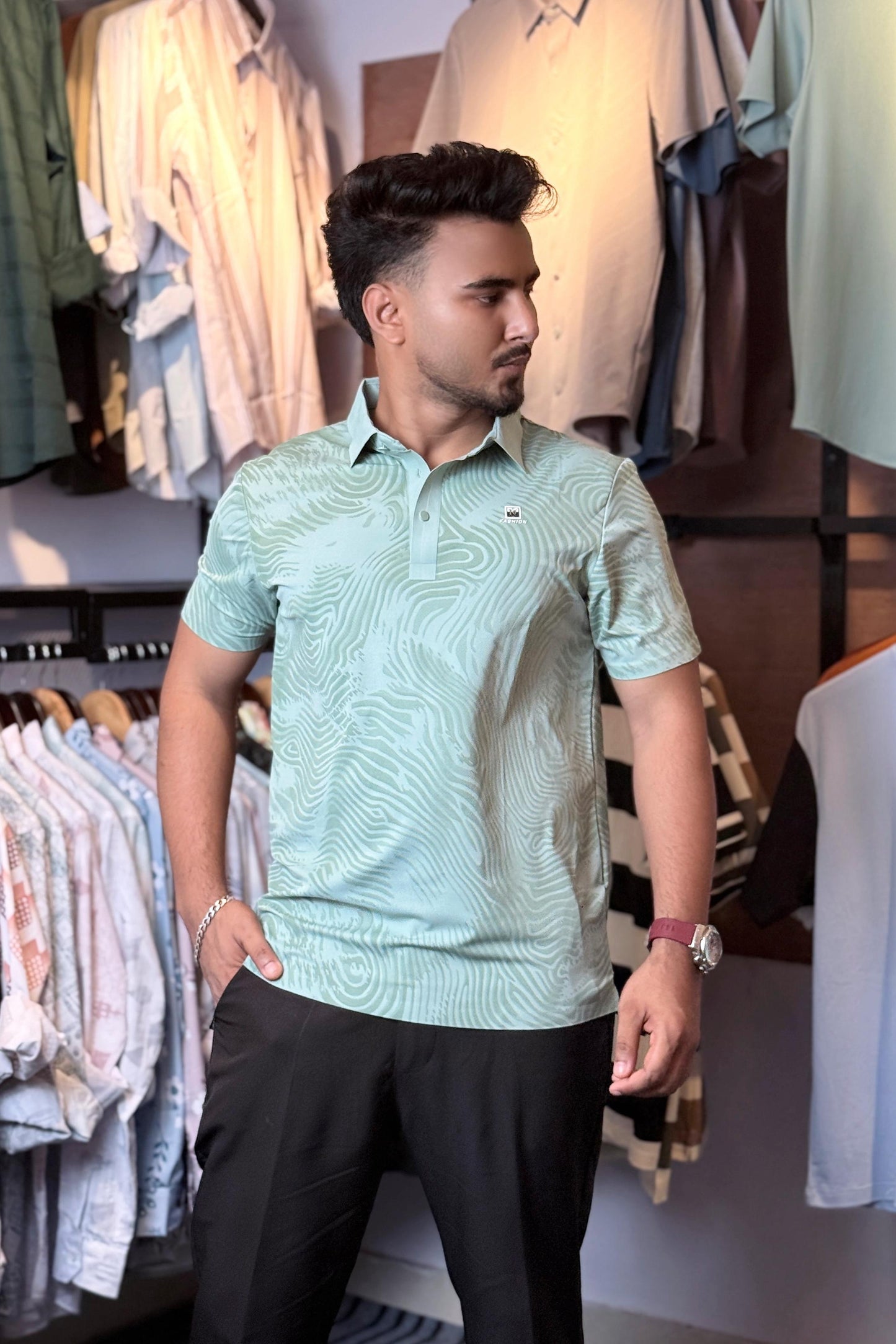 Mint Colour Polo T-Shirt |WA