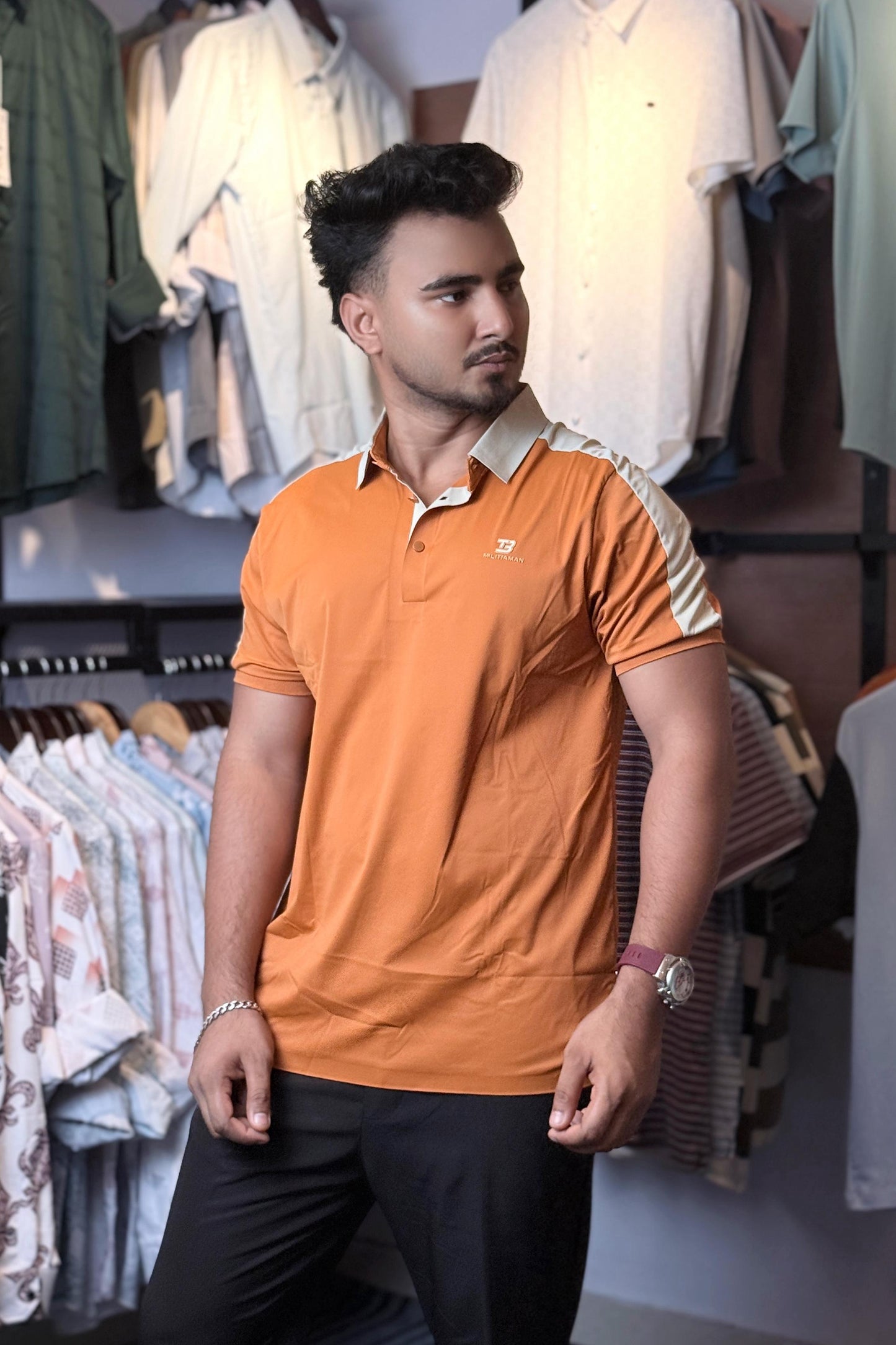 Orange Colour Polo T-Shirt |MMP