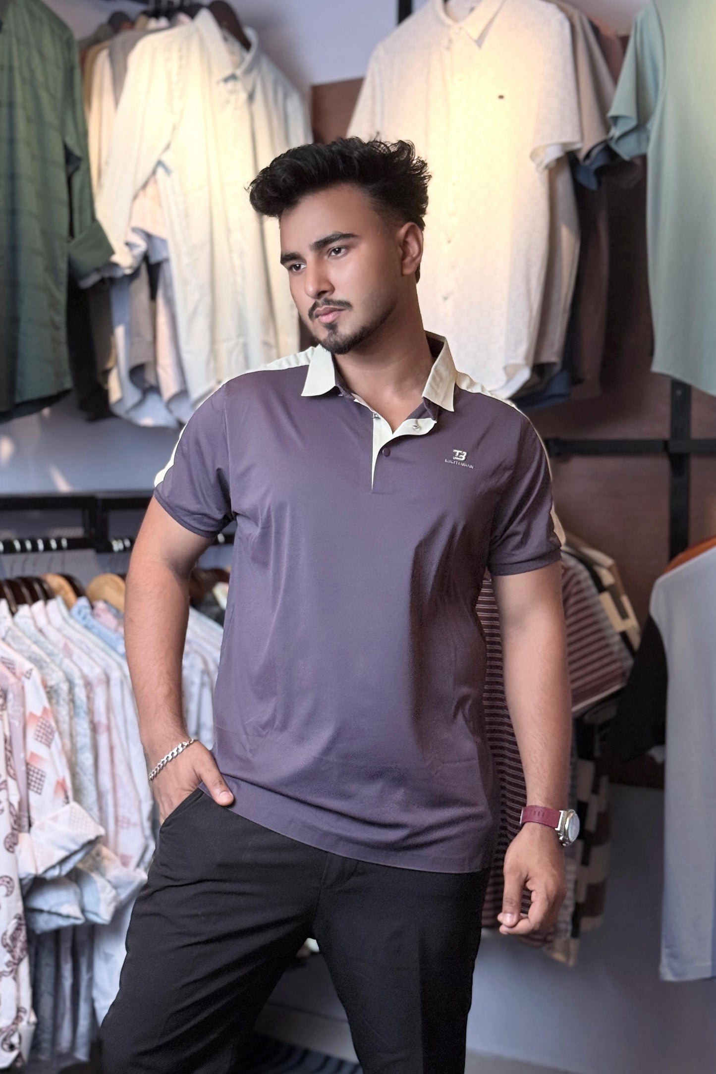 Purple Colour Polo T-Shirt |MMP