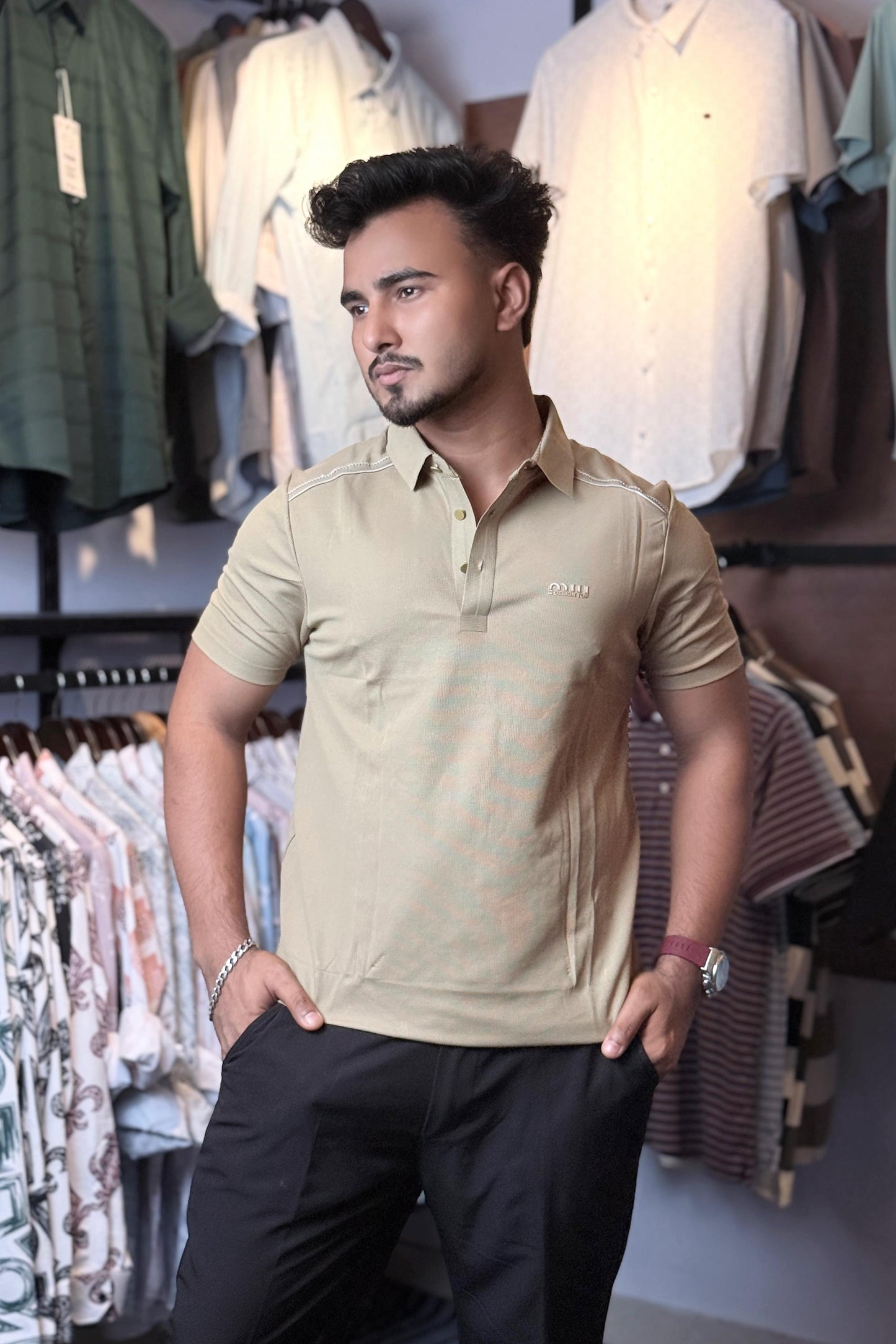 Mustard Colour Polo T-Shirt |Top3