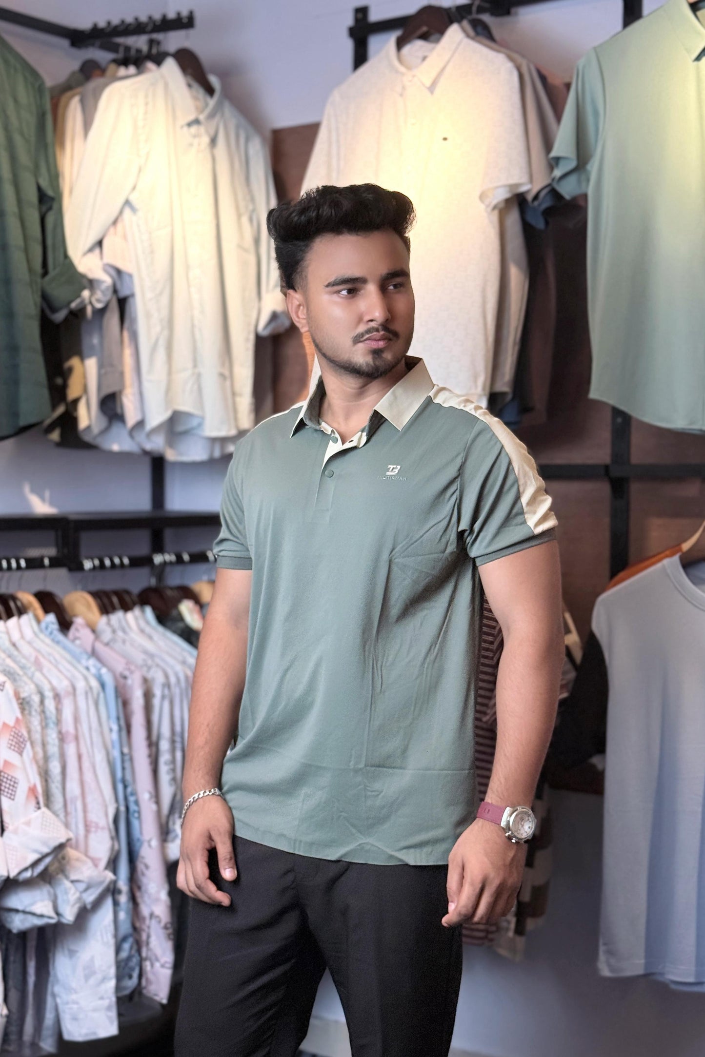 Deep Green Colour Polo T-Shirt |MMP