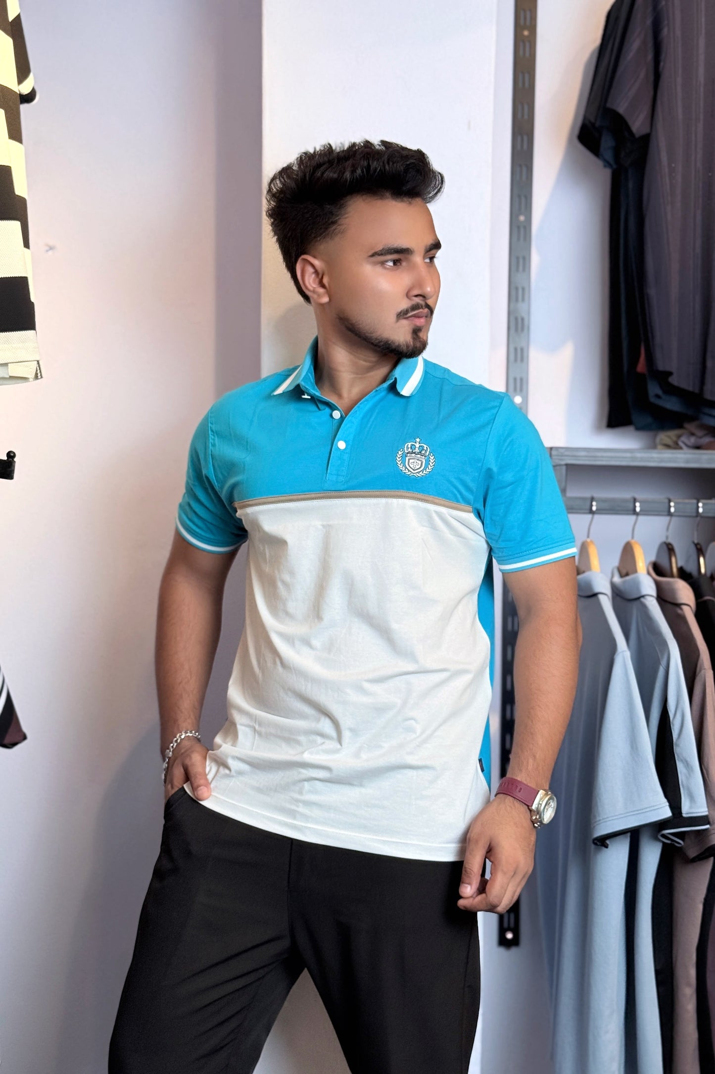 Pest White Polo T-Shirt |Crown