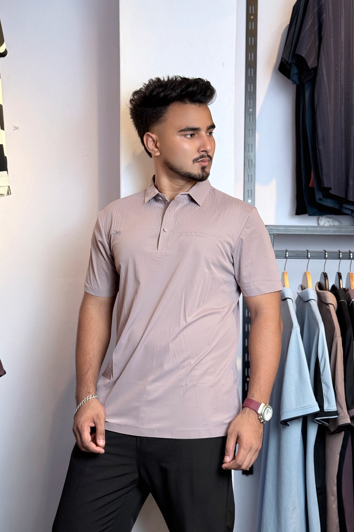 Lavender Colour Polo T-Shirt |THS