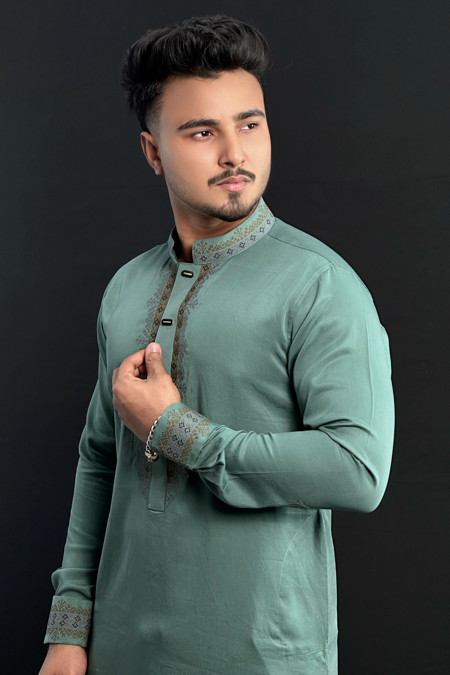 Green Premium Panjabi |Taqdeer