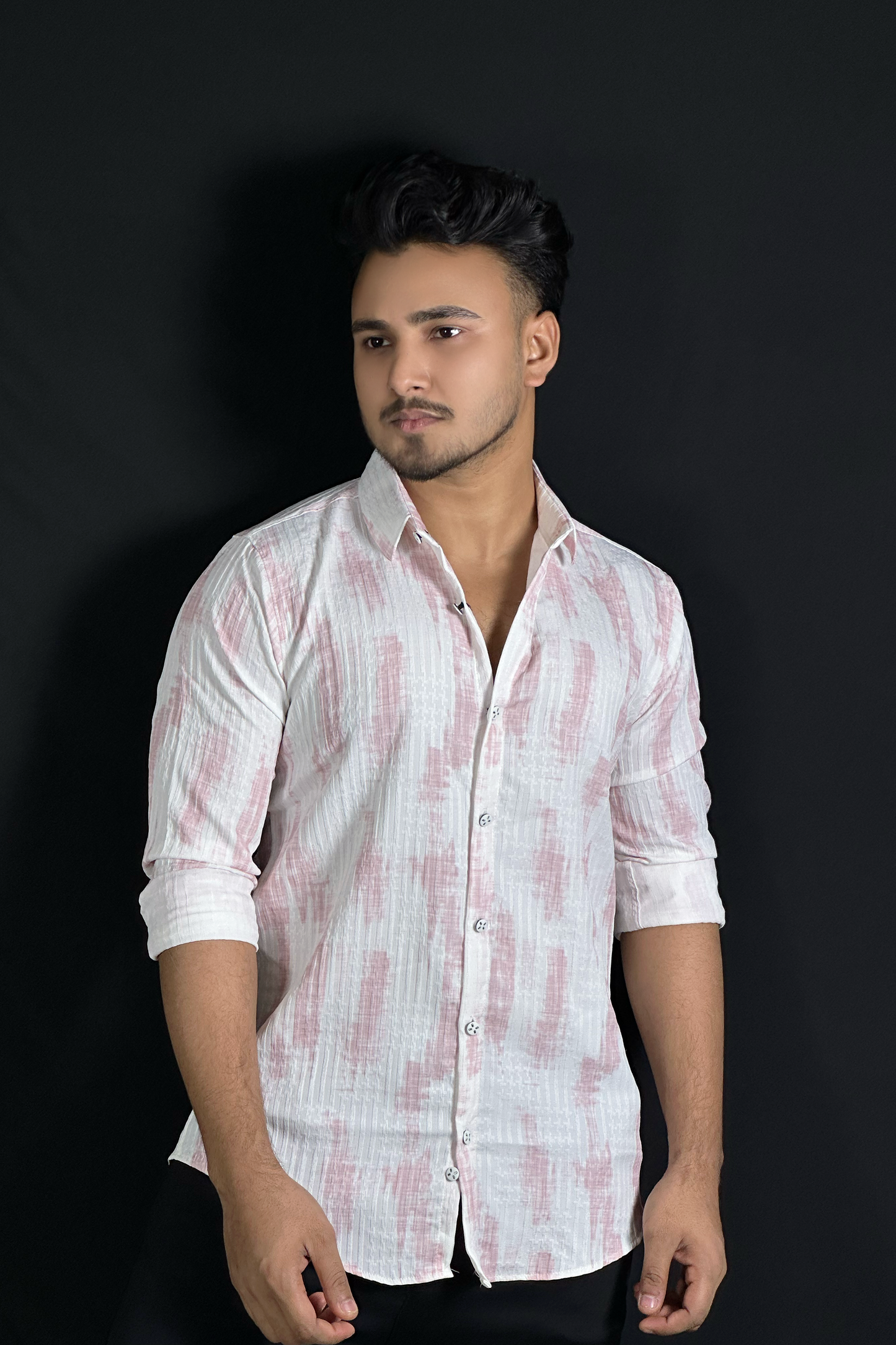 Pink White Printed-Marvel