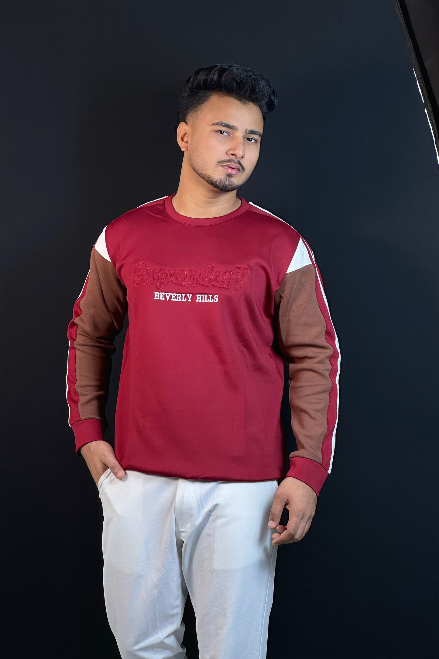মেরুন কালার সোয়েটশার্ট-HIIL