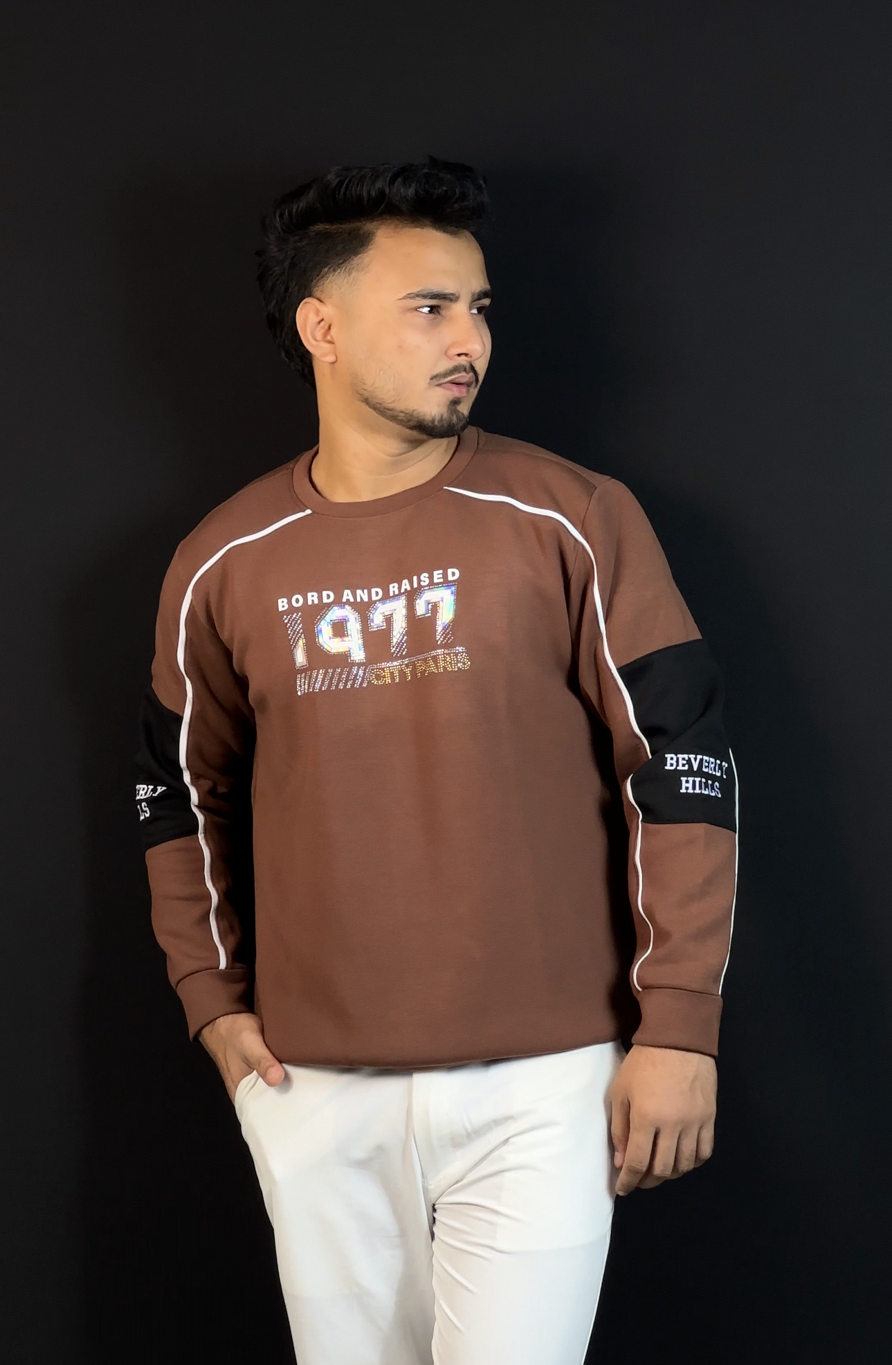 চকলেট কালার সোয়েটশার্ট-1977