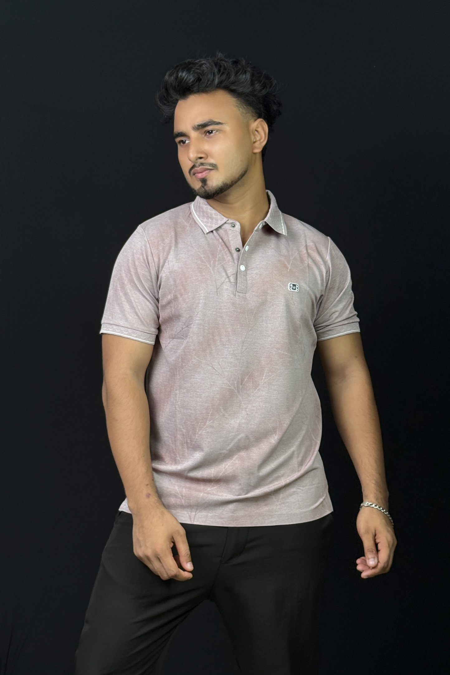 Rose Colour Polo T-Shirt |Tree