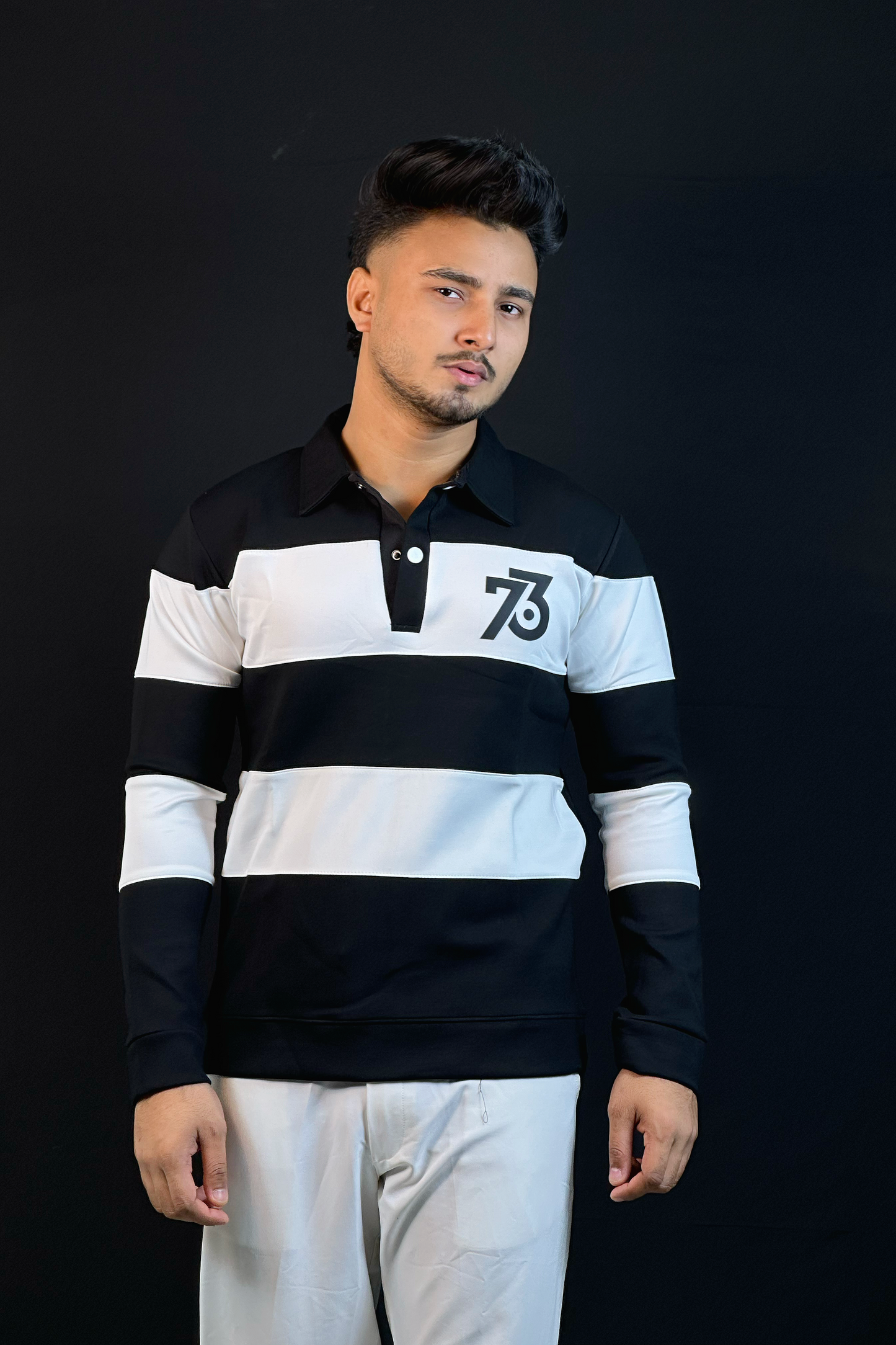 সাদাকালো কালার সোয়েটশার্ট-76