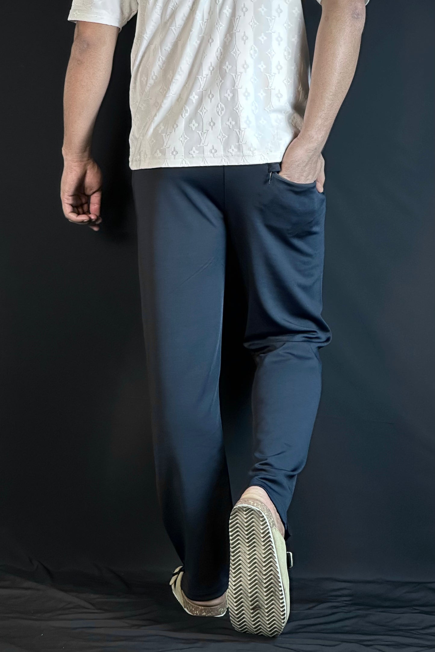 নেভিব্লু কালার চায়না জগার্স-Lowcut