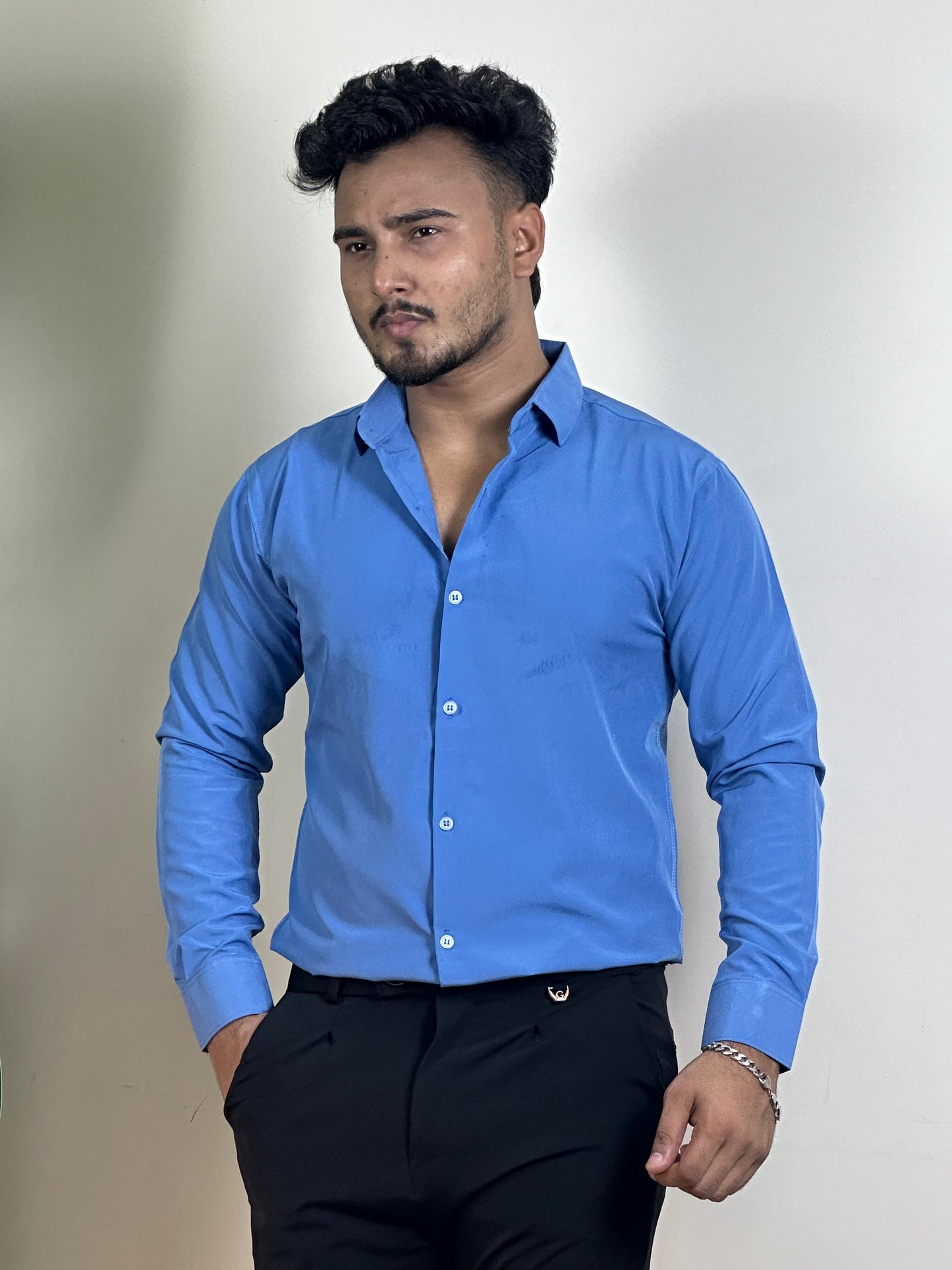 Blue China Formal Shirt