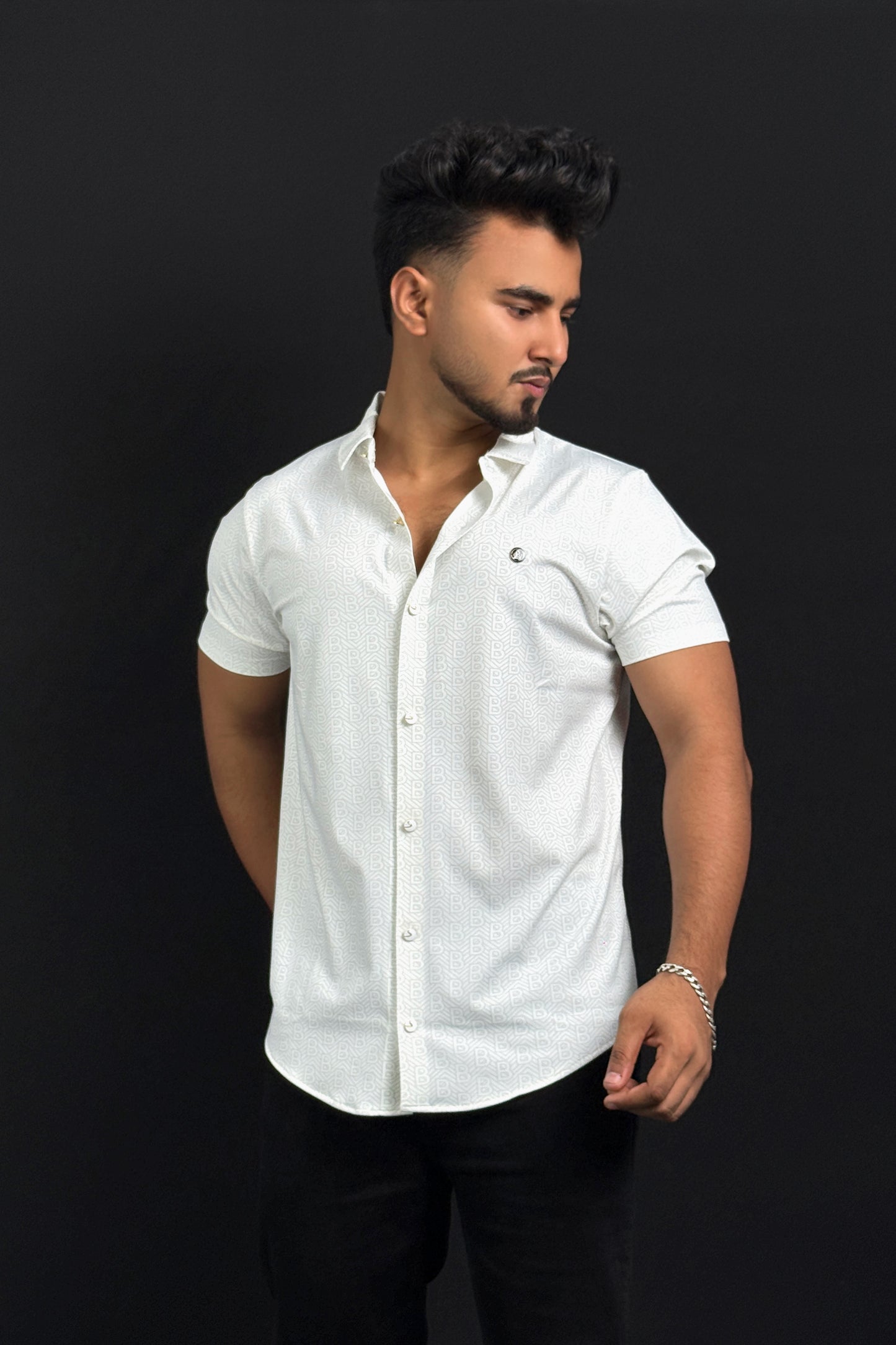 White Colour Half Slevee Shirt |BB