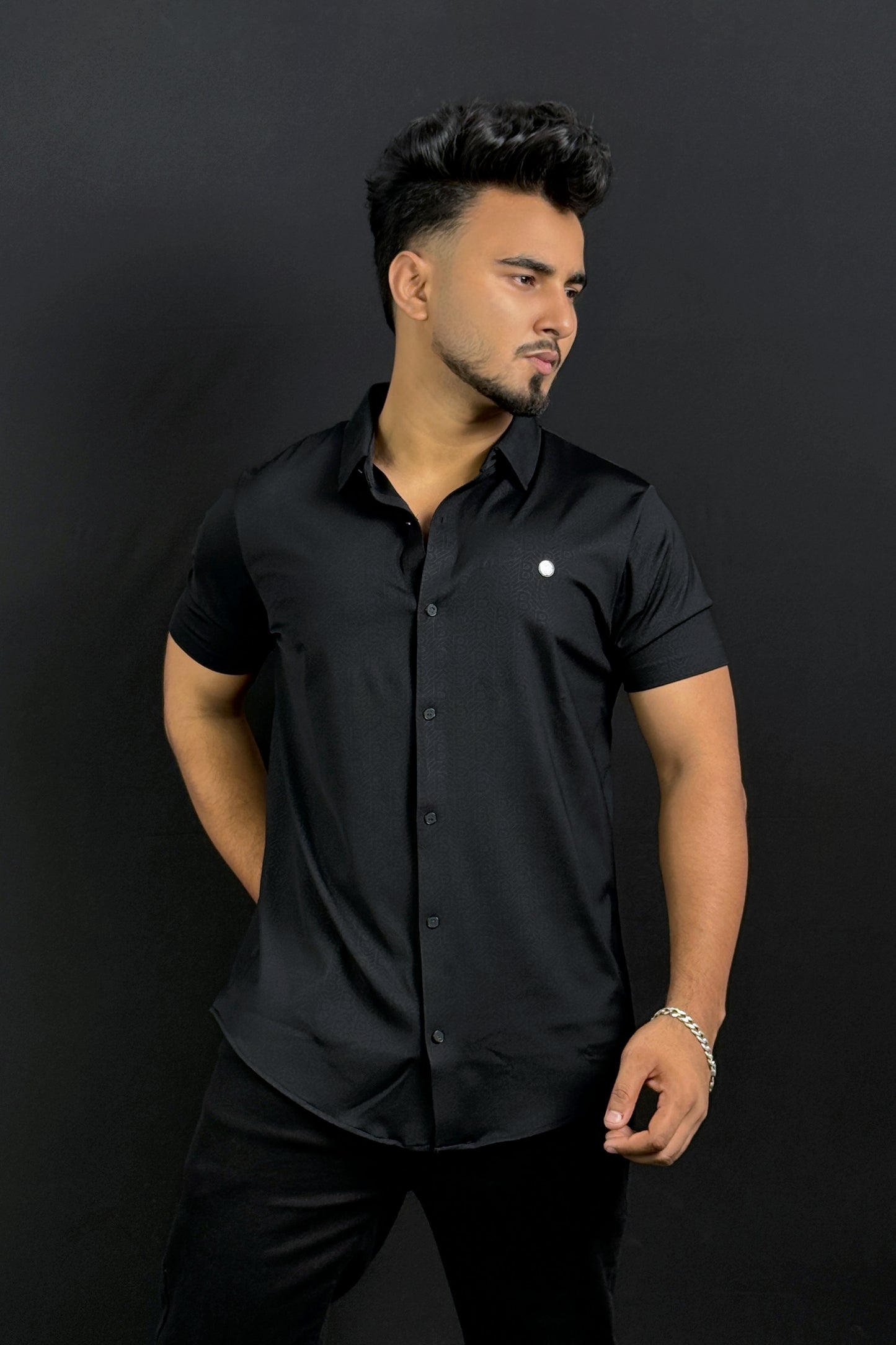 Black Colour Half Slevee Shirt |BB