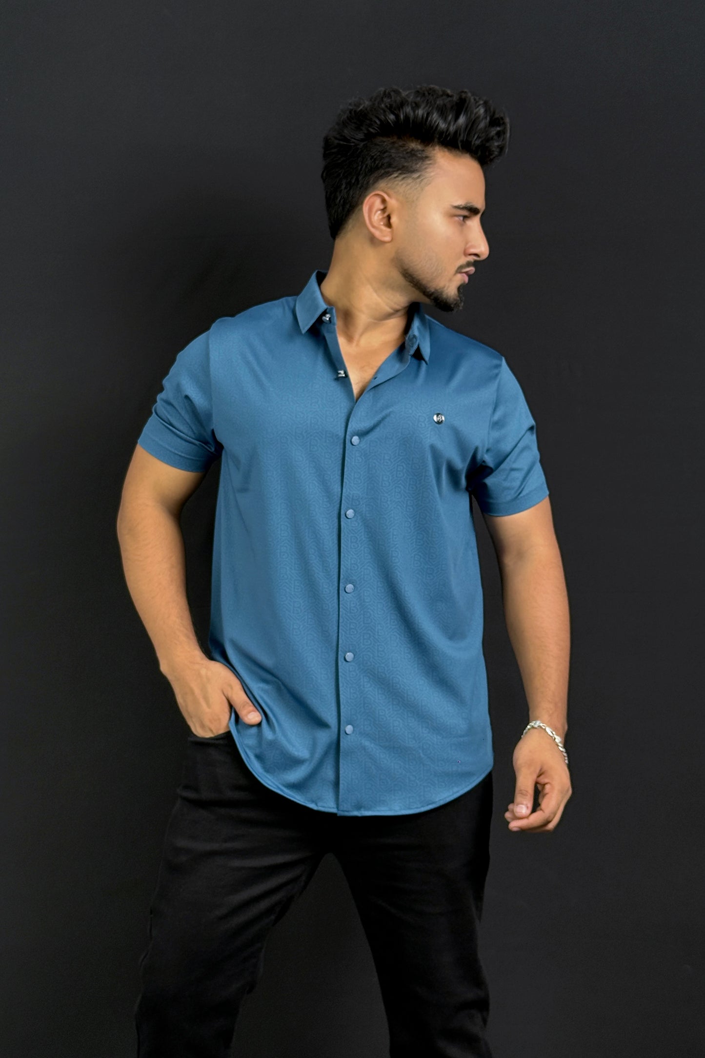 Blue Colour Half Slevee Shirt |BB
