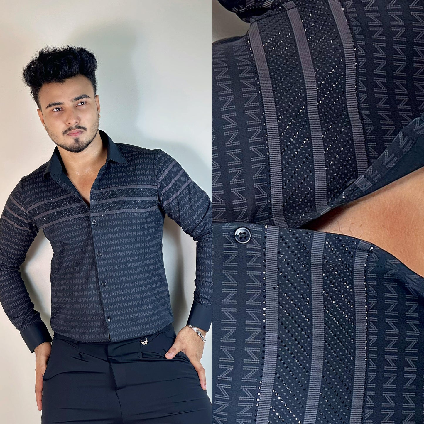 Chinese “N” Shape Black