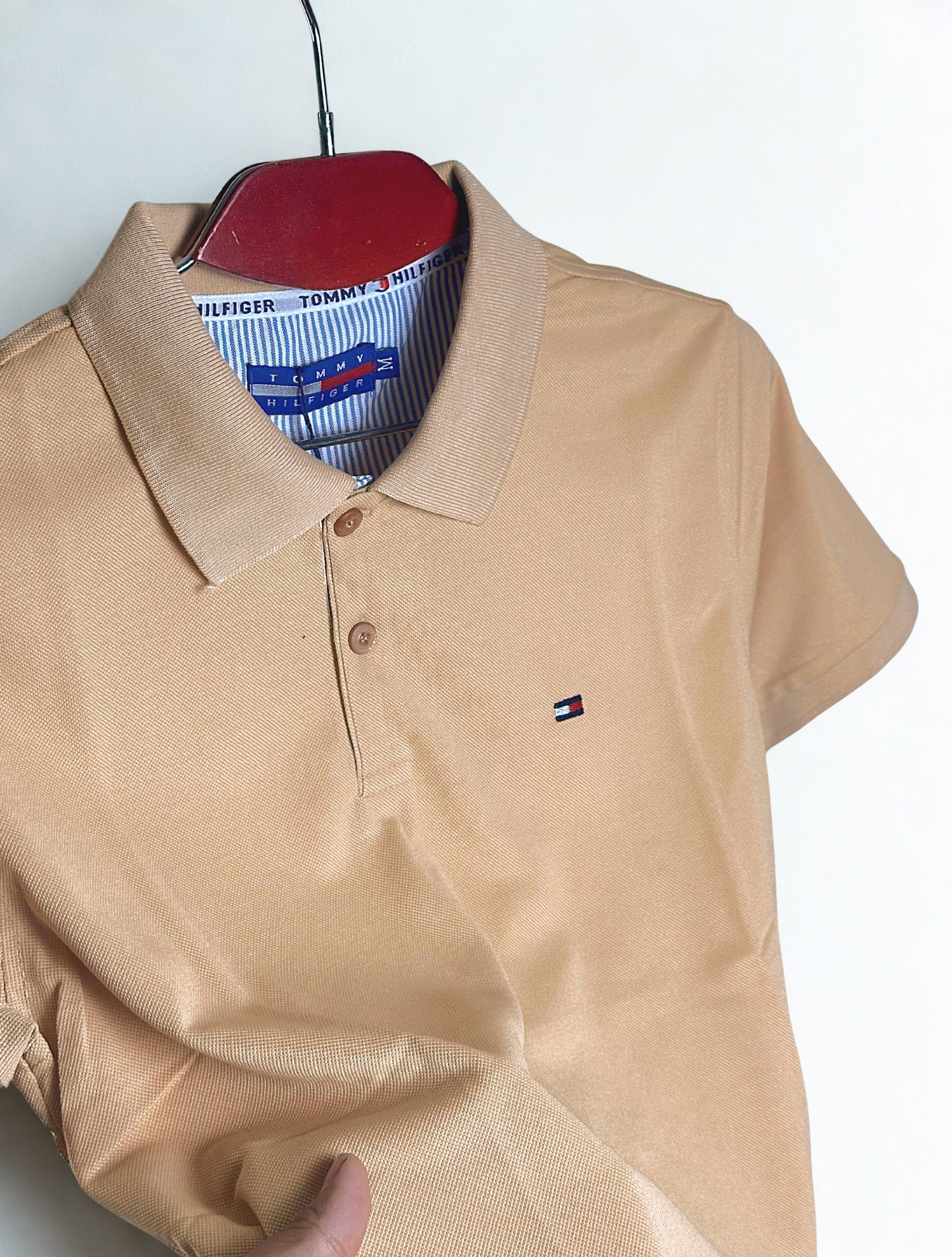 ক্রিম কালার পোলো টি-শার্ট-TM