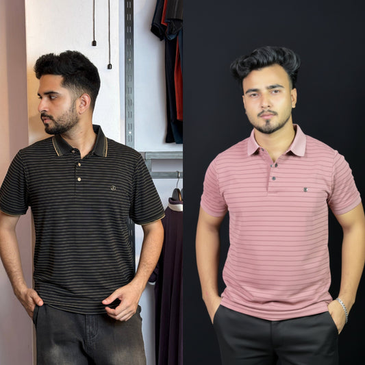 Black+Rose Colour Polo T-Shirt |CPO