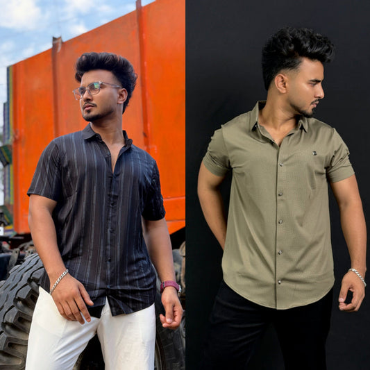 Black+Coffee Half Slevee Shirt |HSO
