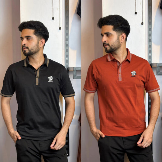 Back+Rust Orange Polo T-Shirt |DCP