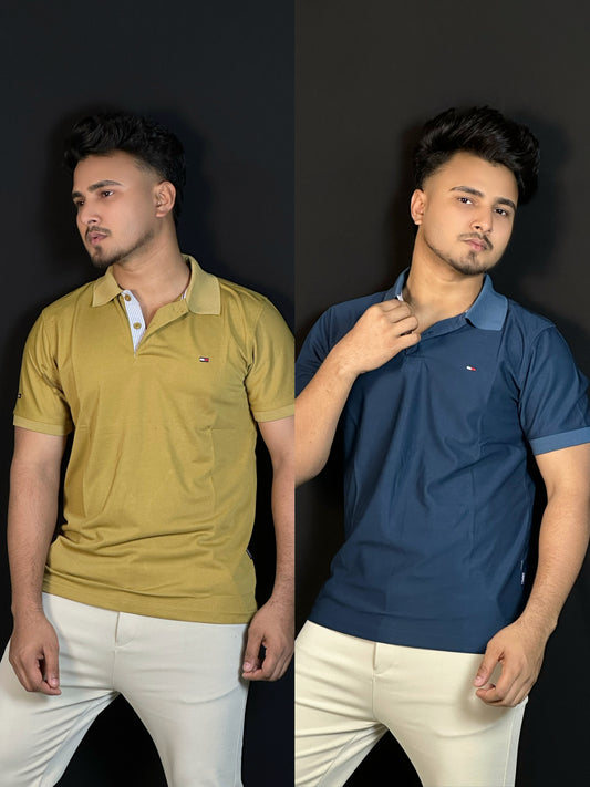 মাস্টার্ড, পেট্রল, ২ পিস্ পোলো টি-শার্ট-TMC