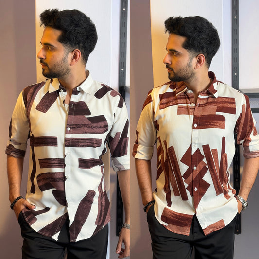 Chocolate+Dark Brown Shirt|dcs