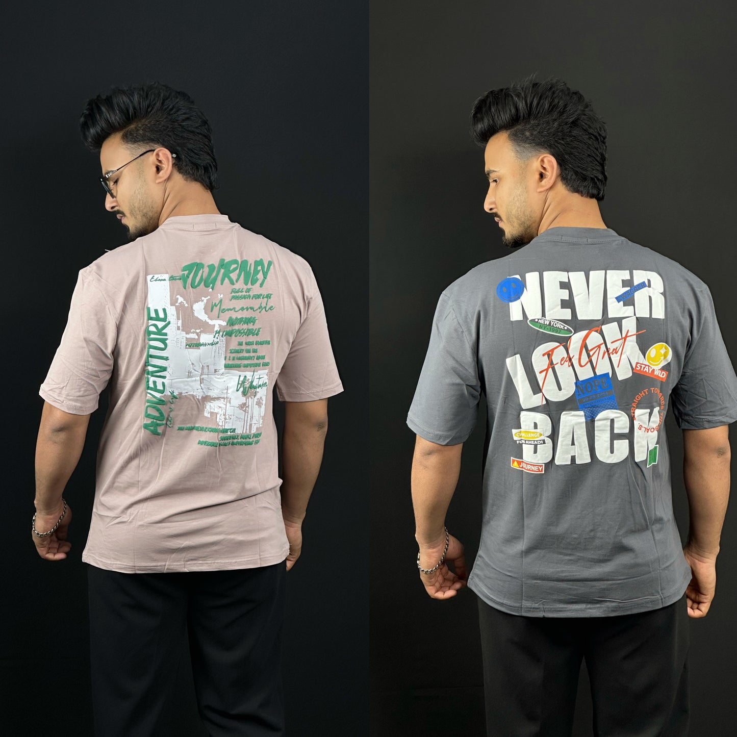 Light Pink+GrayT-Shirt Combo |LPG