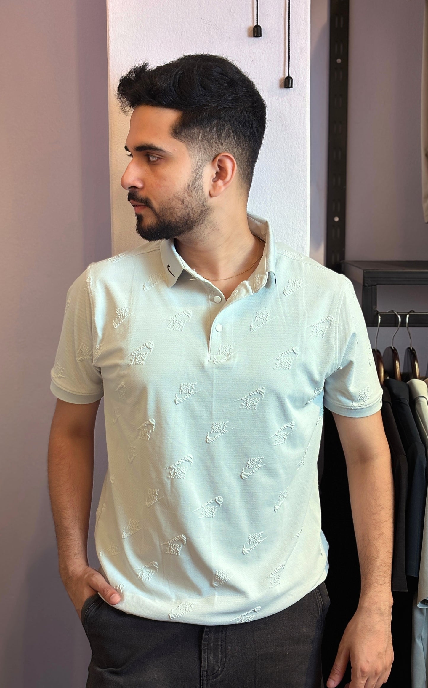 White Sky Colour Polo T-Shirt |nike