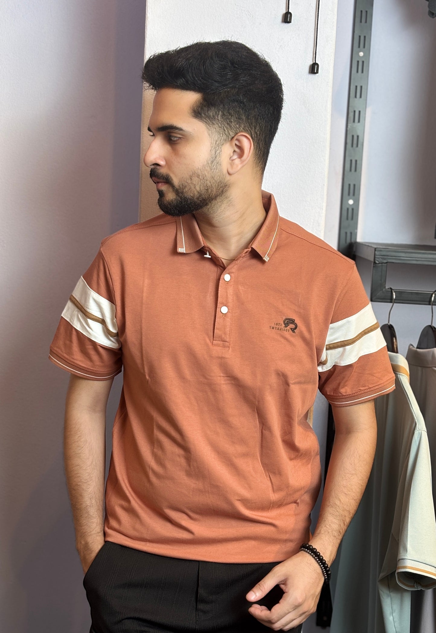 Camel Colour Polo T-Shirt |SR