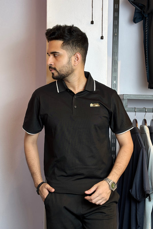 Black Colour Polo T-Shirt |UQ