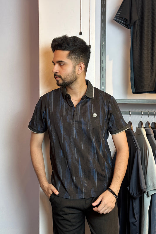 Black Colour Polo T-Shirt |HH
