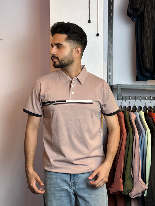 Light Pink Colour Polo T-Shirt |NP