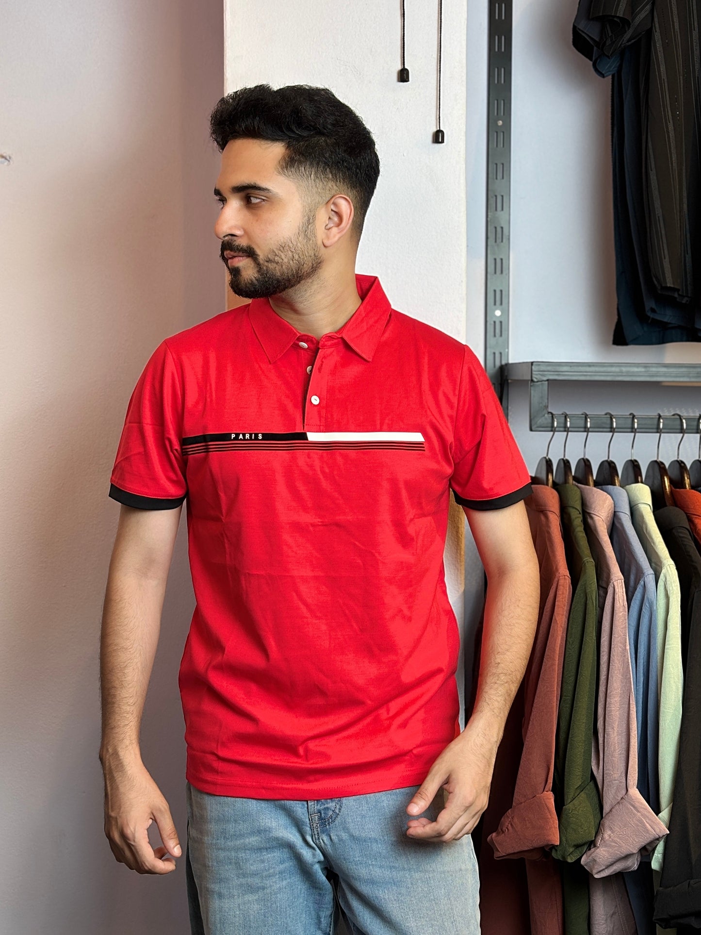 Red Colour Polo T-Shirt |NP