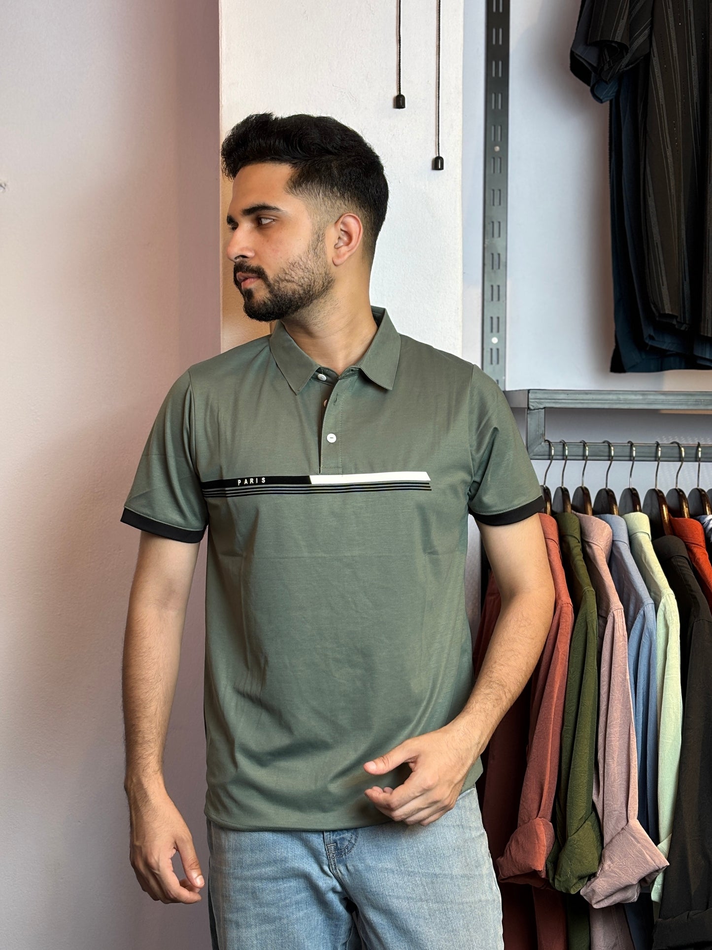 Dark Green Colour Polo T-Shirt |NP