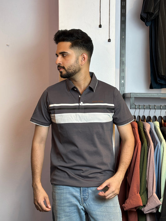 Gray Polo T-Shirt |Mi