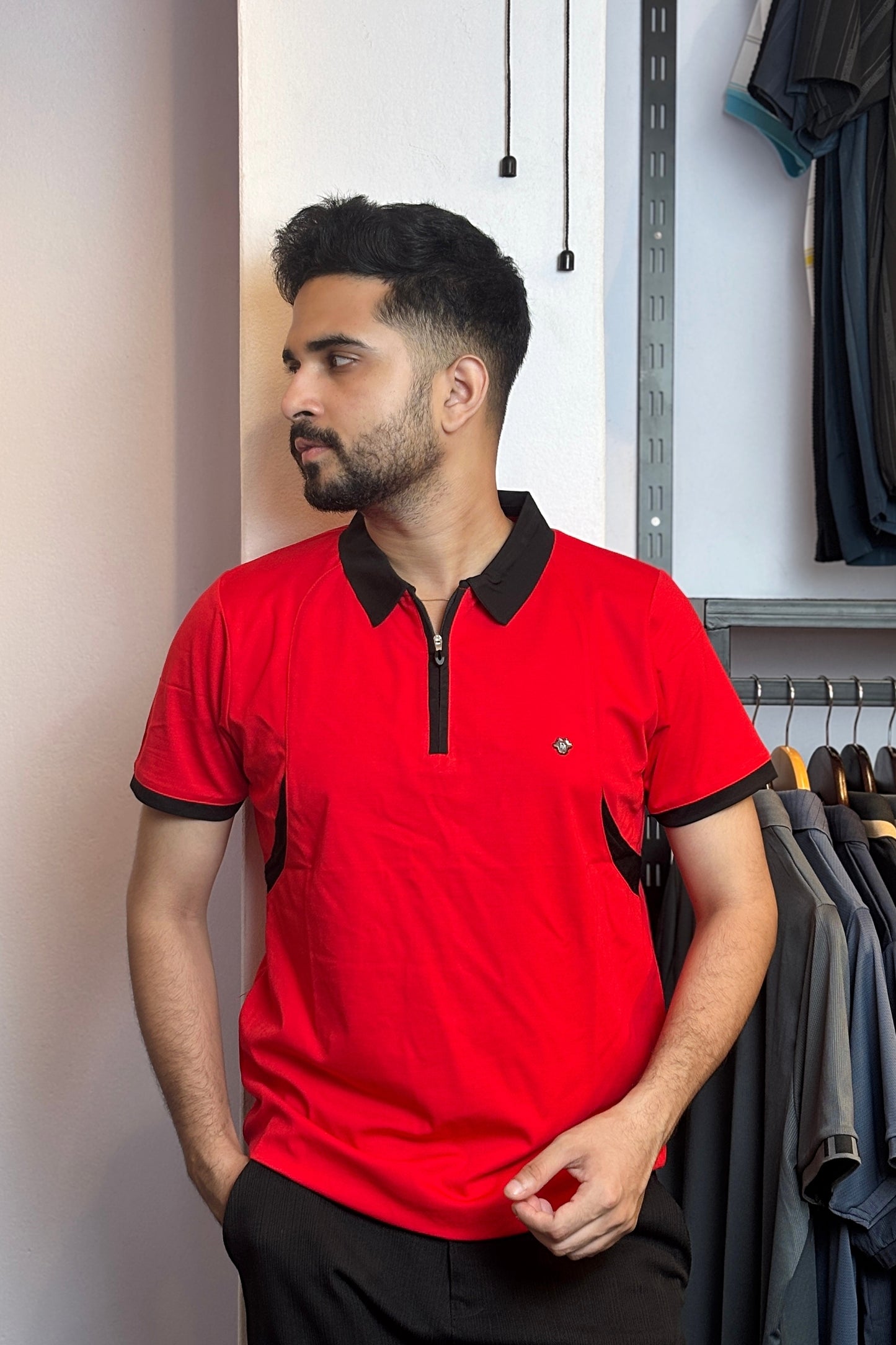 Red Colour Polo T-Shirt |ZC